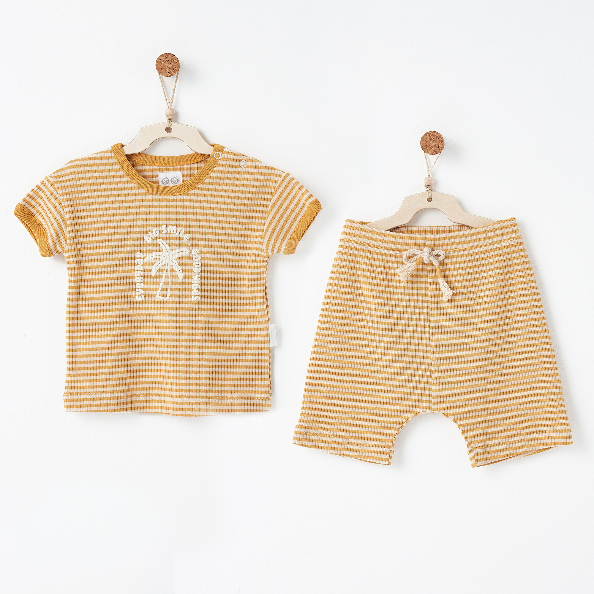 Bebek Takım 2 Pcs Set Bamboo Strıped