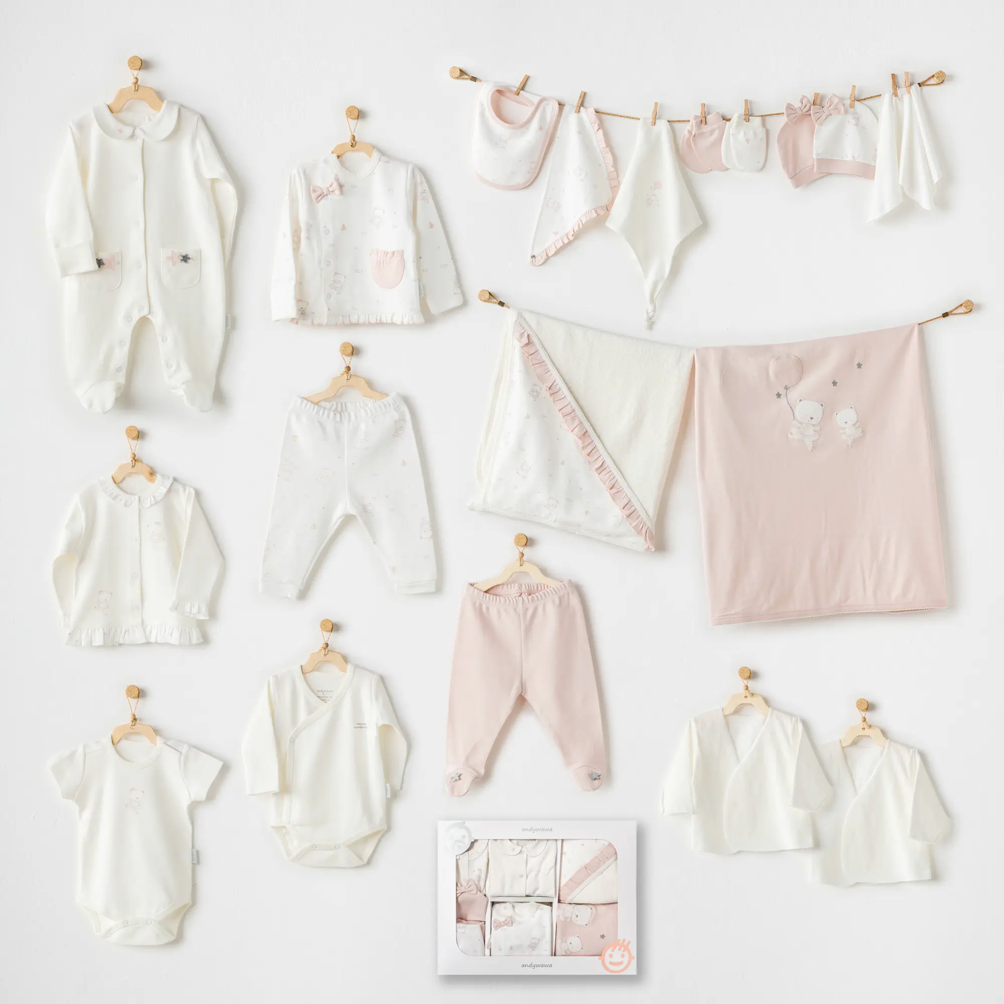 Bebek Hastane Çıkışı 20 Pcs Newborn Set Ballerına