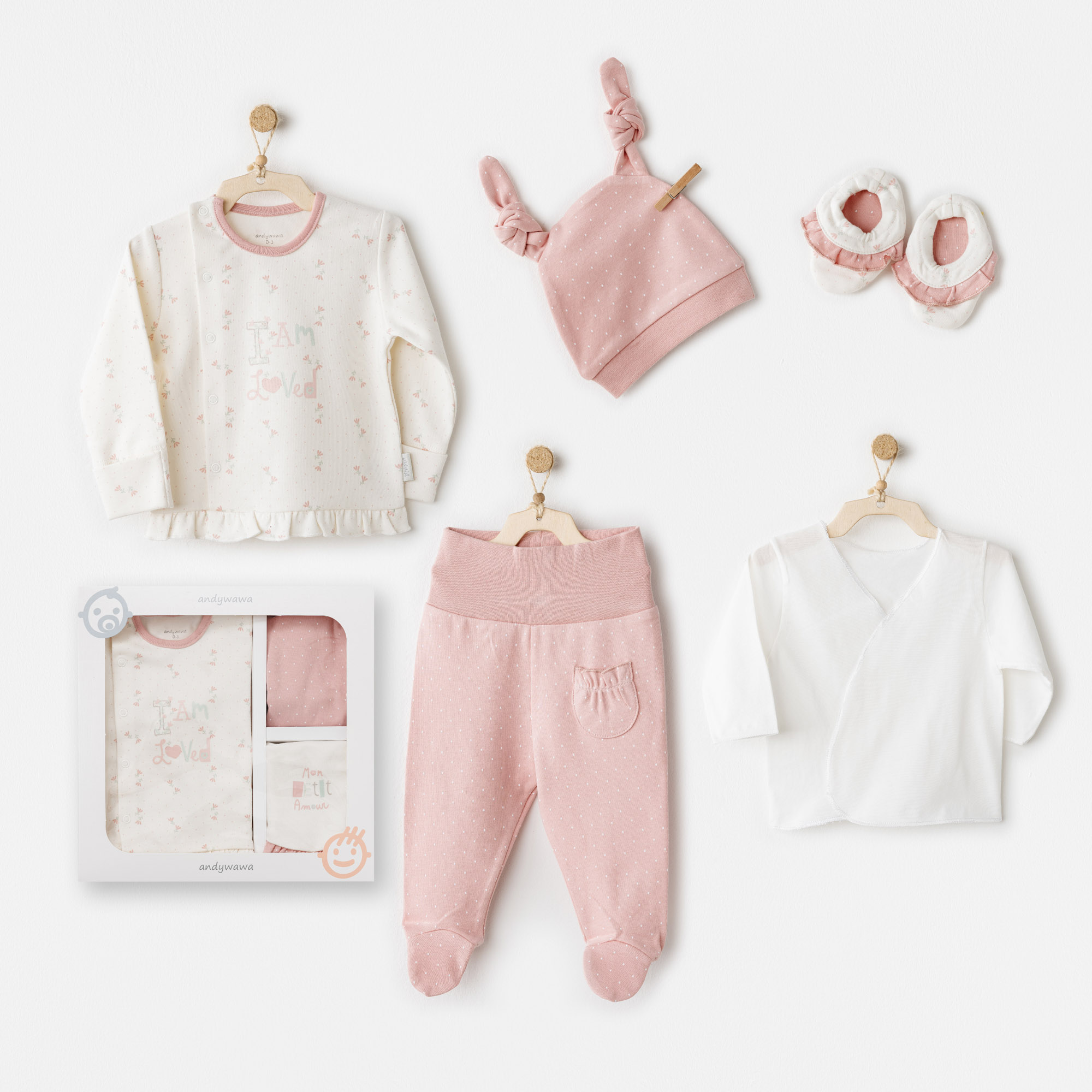 Bebek Hastane Çıkışı 5 Pcs Newborn Set Mon Petıt Amour