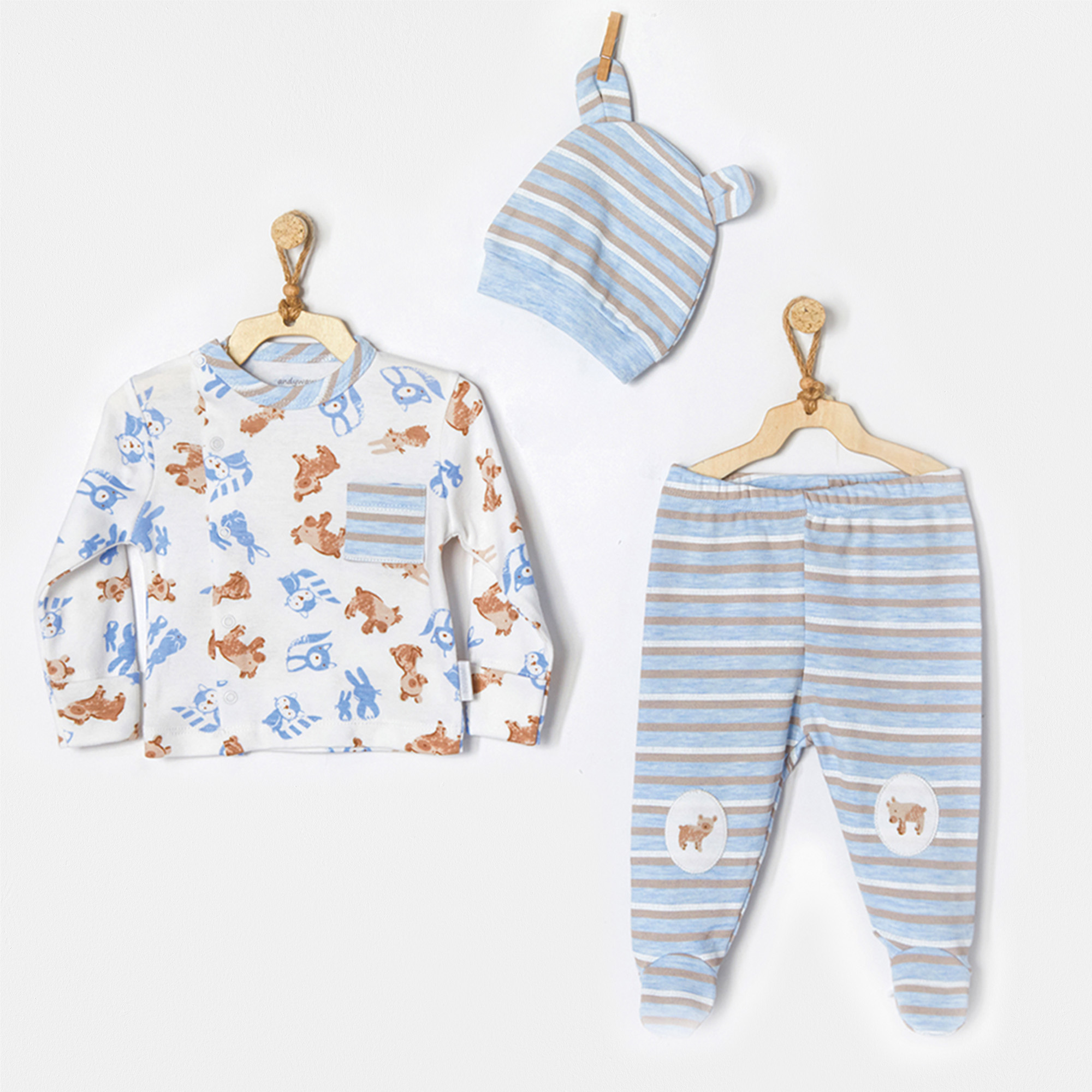 Bebek Takim 3 Pcs Set Tiny Bear&Friends