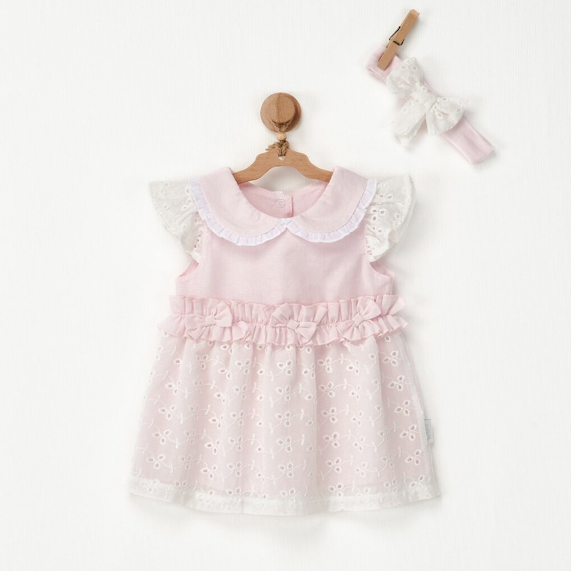 Bebek Elbise Takim Dress Band Set Floral Street