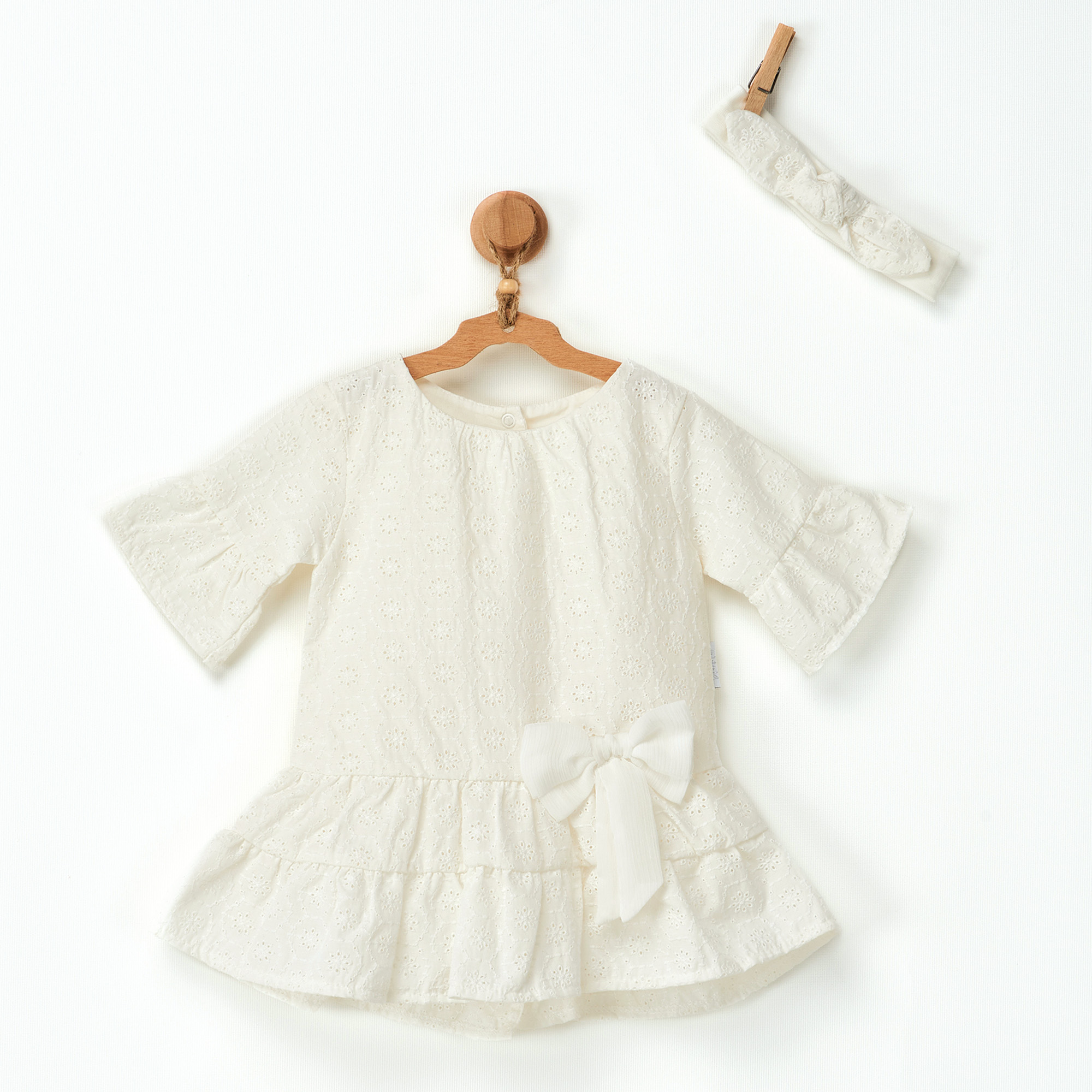 Bebek Elbise Takim Dress Band Set Stylish Girl