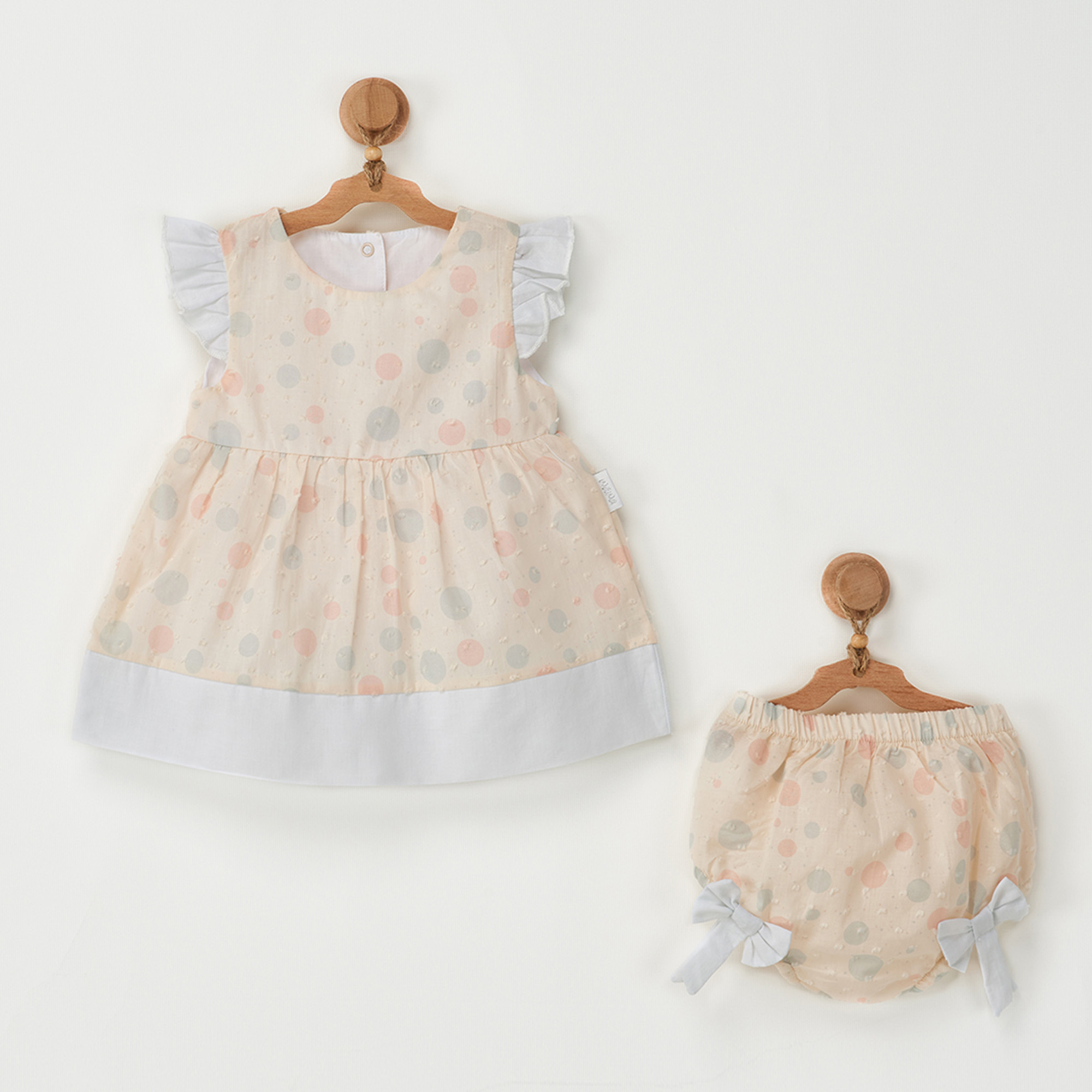 Bebek Elbise Takim Dress Underpant Set Soft Trend
