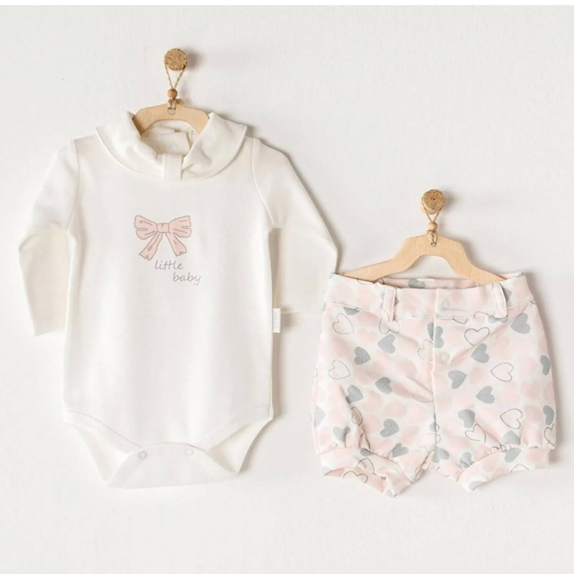 Bebek Takim 2 Pcs Set Heart To Heart