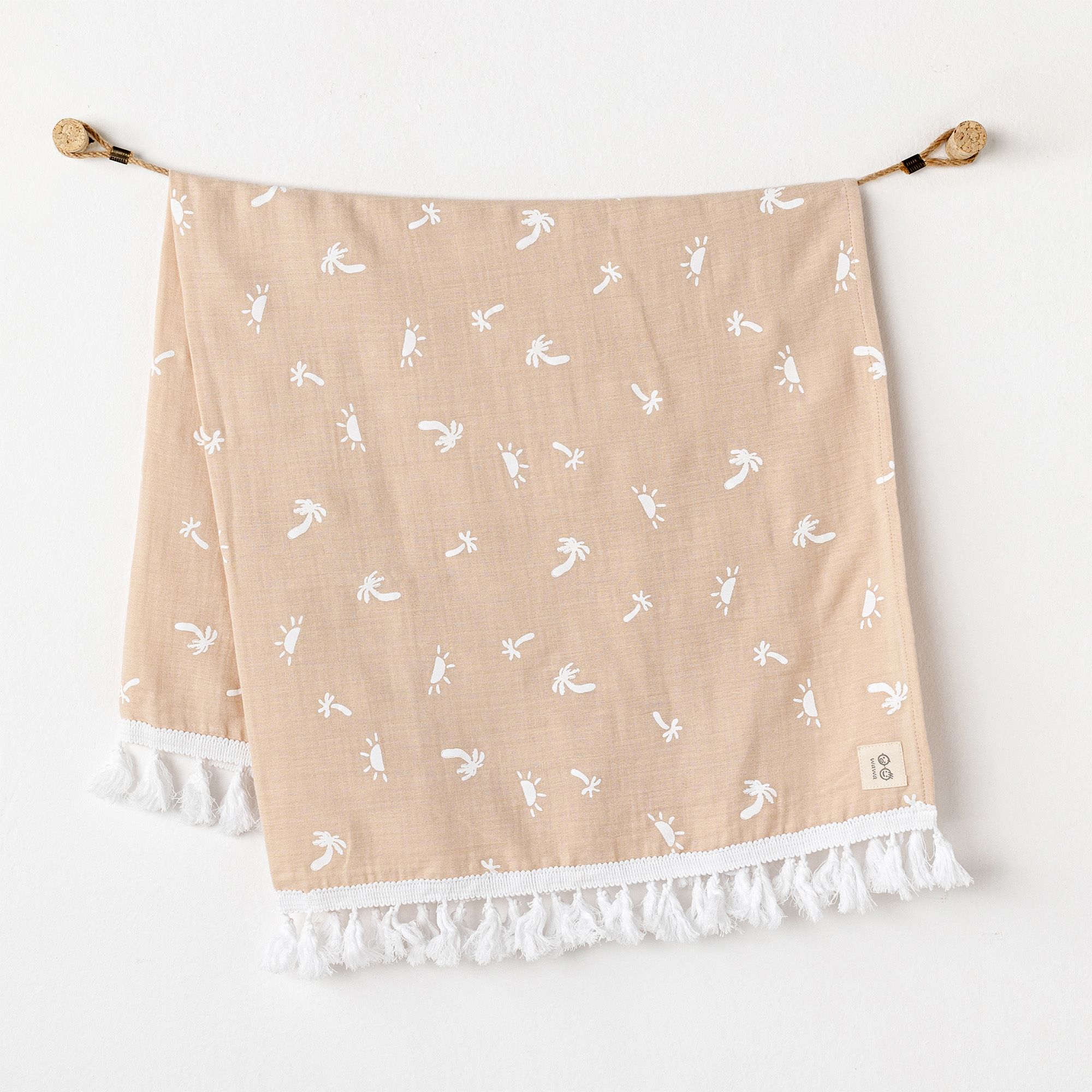 Bebek Battaniye Blanket 95X85 Muslin Smil All Day