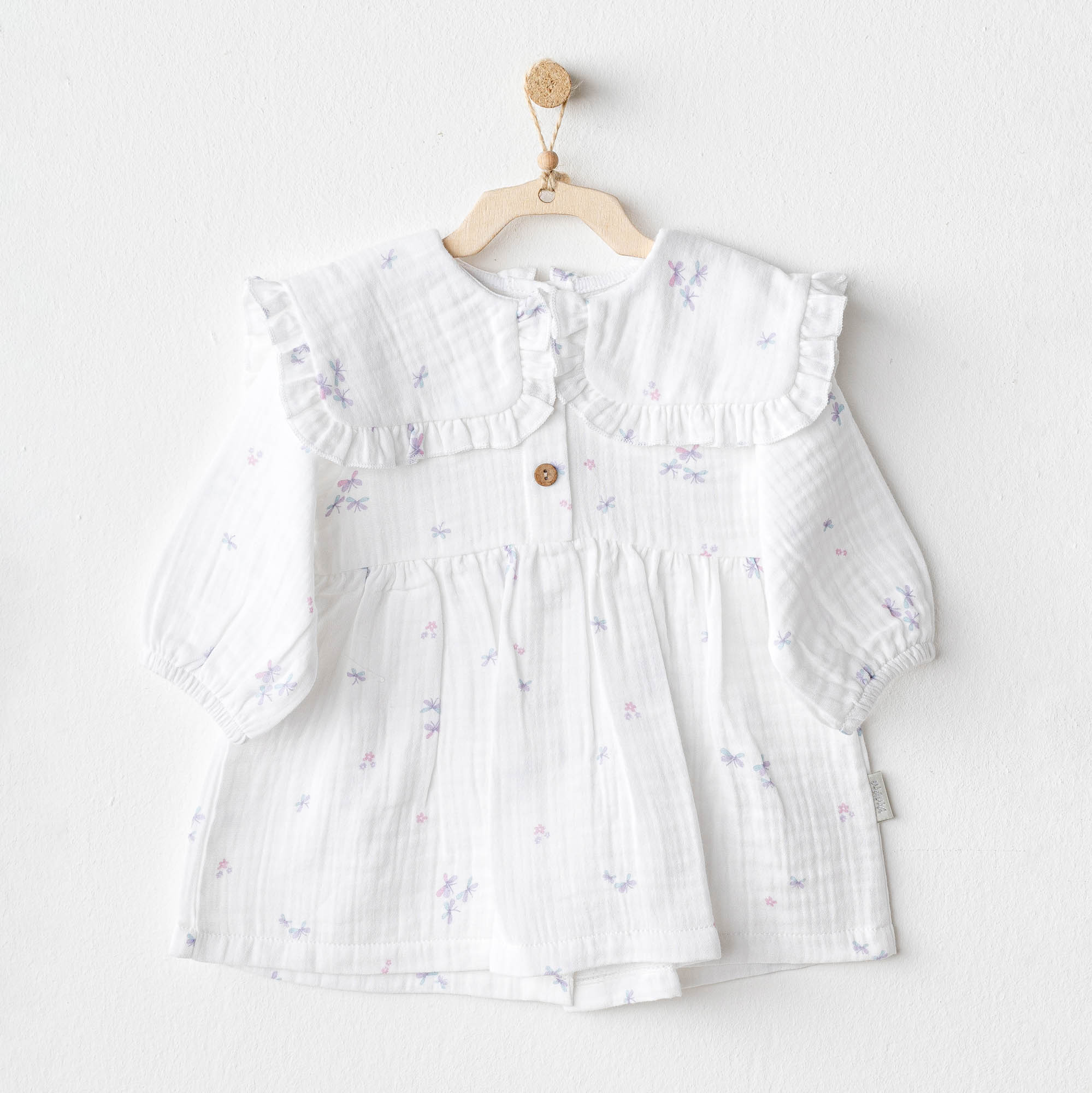 Bebek Elbise Dress Magical Butterfly Muslin