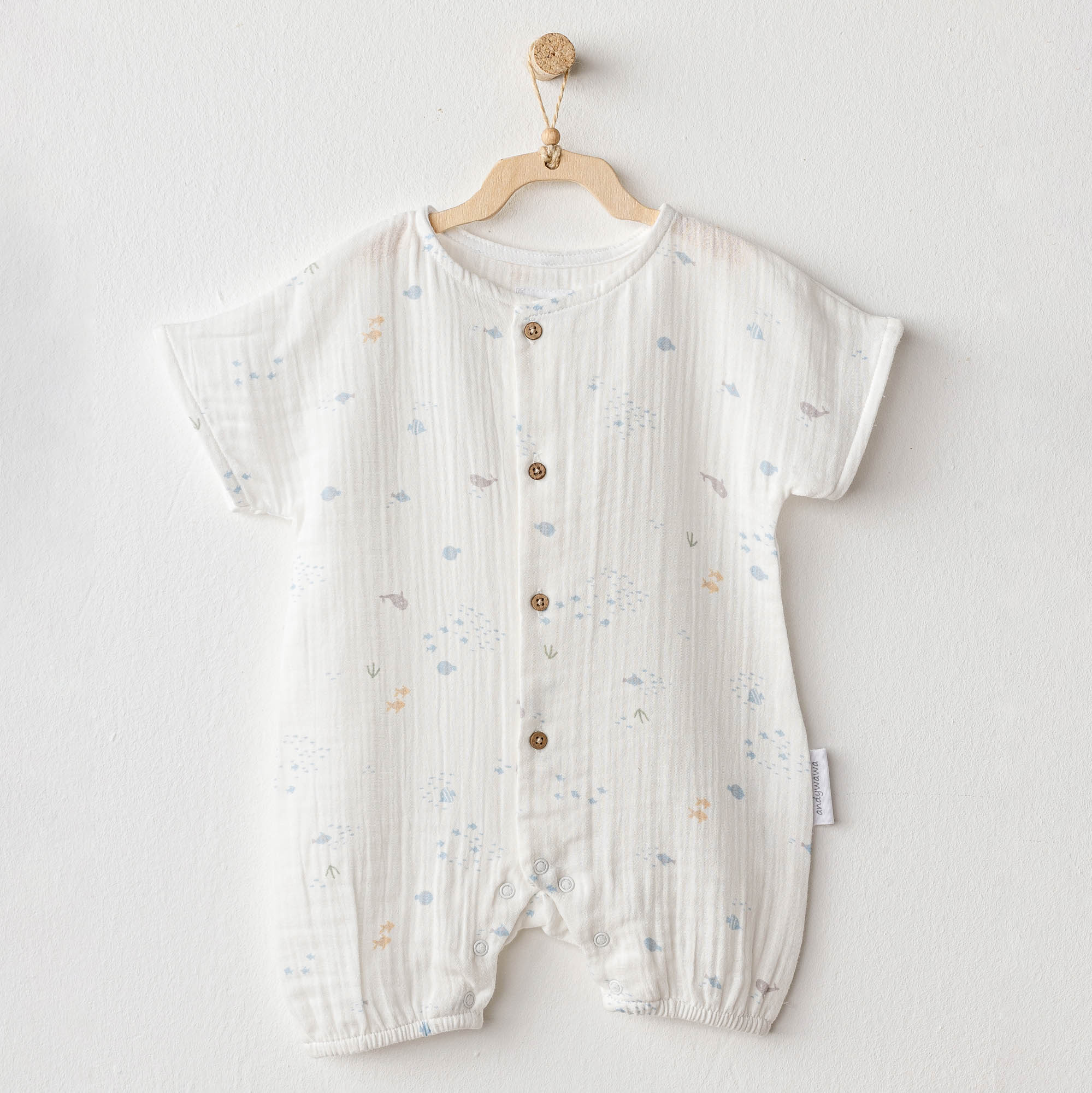 Bebek Tulum Romper Ocean Is My Happy Place Muslin
