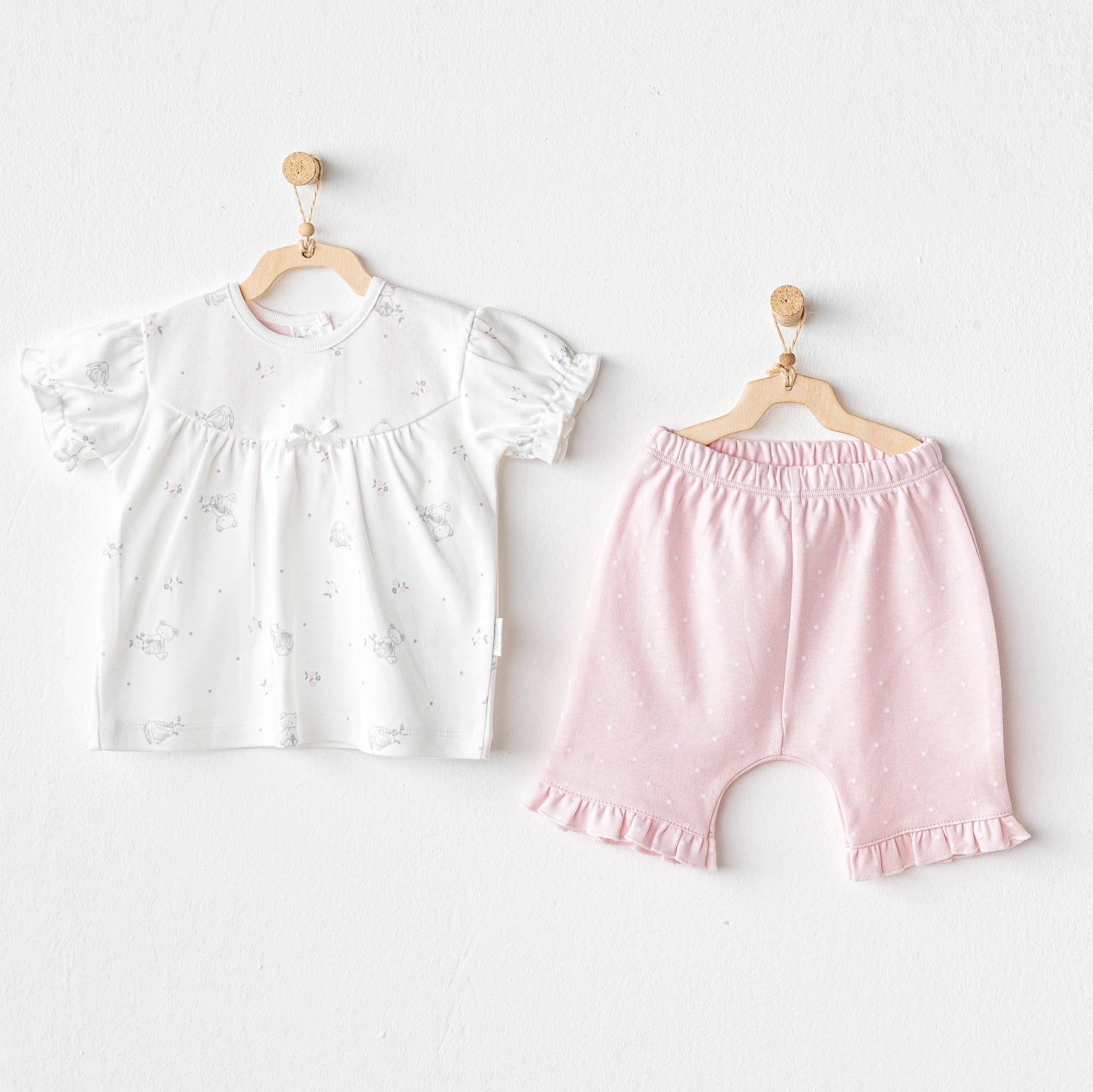 Bebek Takim 2 Pcs Set Cuddly Bunny Bear