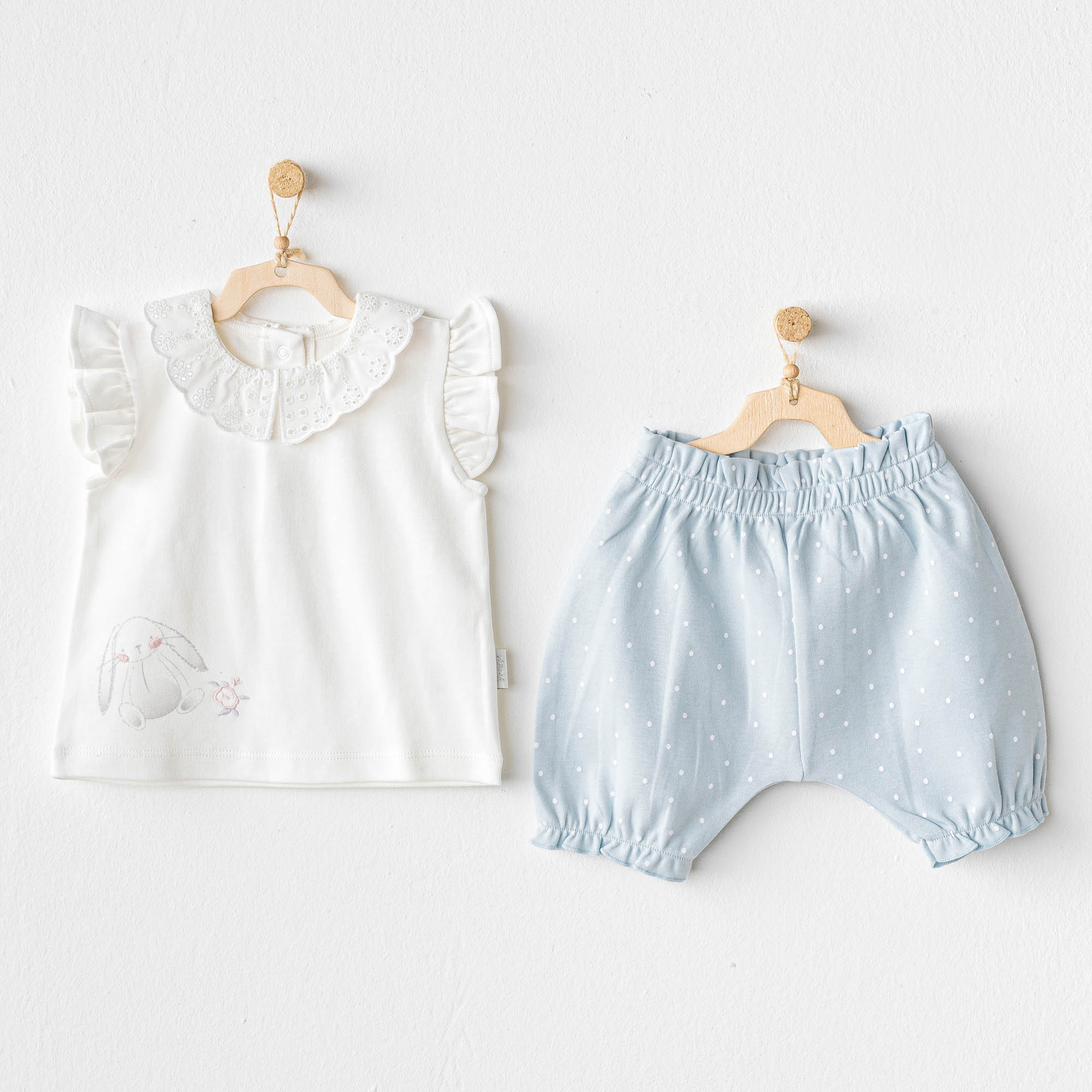 Bebek Takim 2 Pcs Set Cuddly Bunny Bear