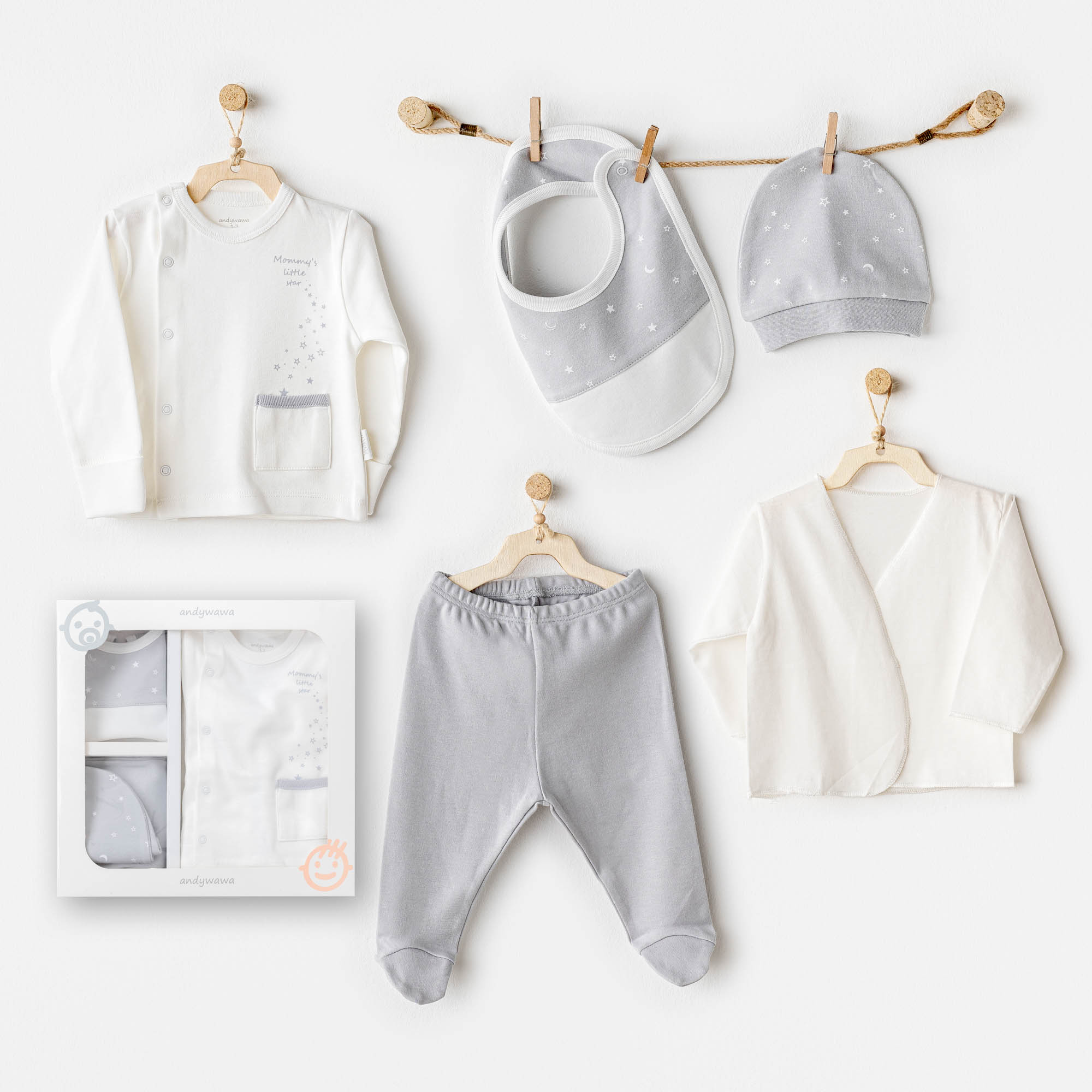 Bebek Hastane Çikişi 5 Pcs Newborn Set Mommy’s Little Star