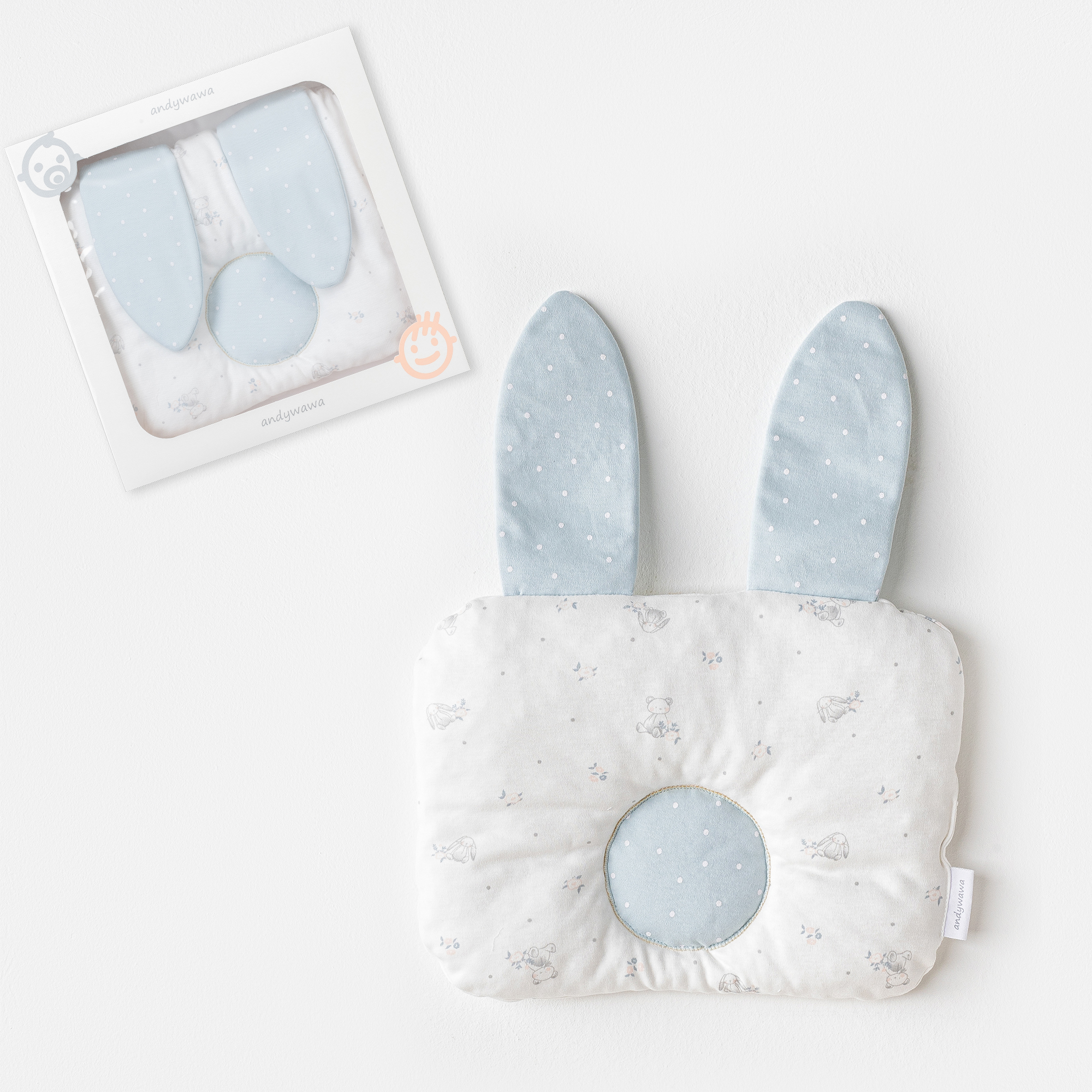 Bebek Yastik Pillow 30X25 Cuddly Bunny Bear