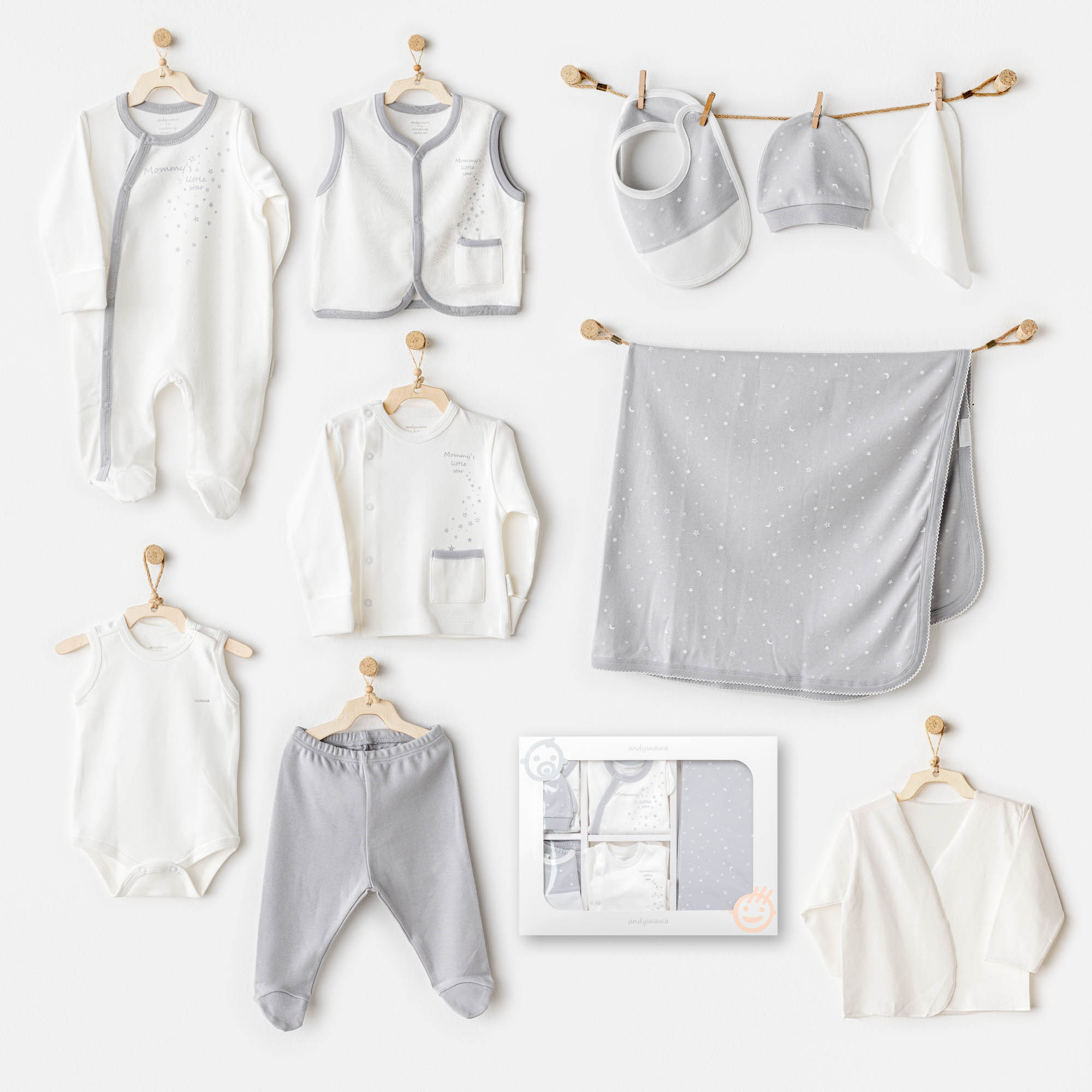 Bebek Hastane Çikişi 10 Pcs Newborn Set Mommy’s Little Star