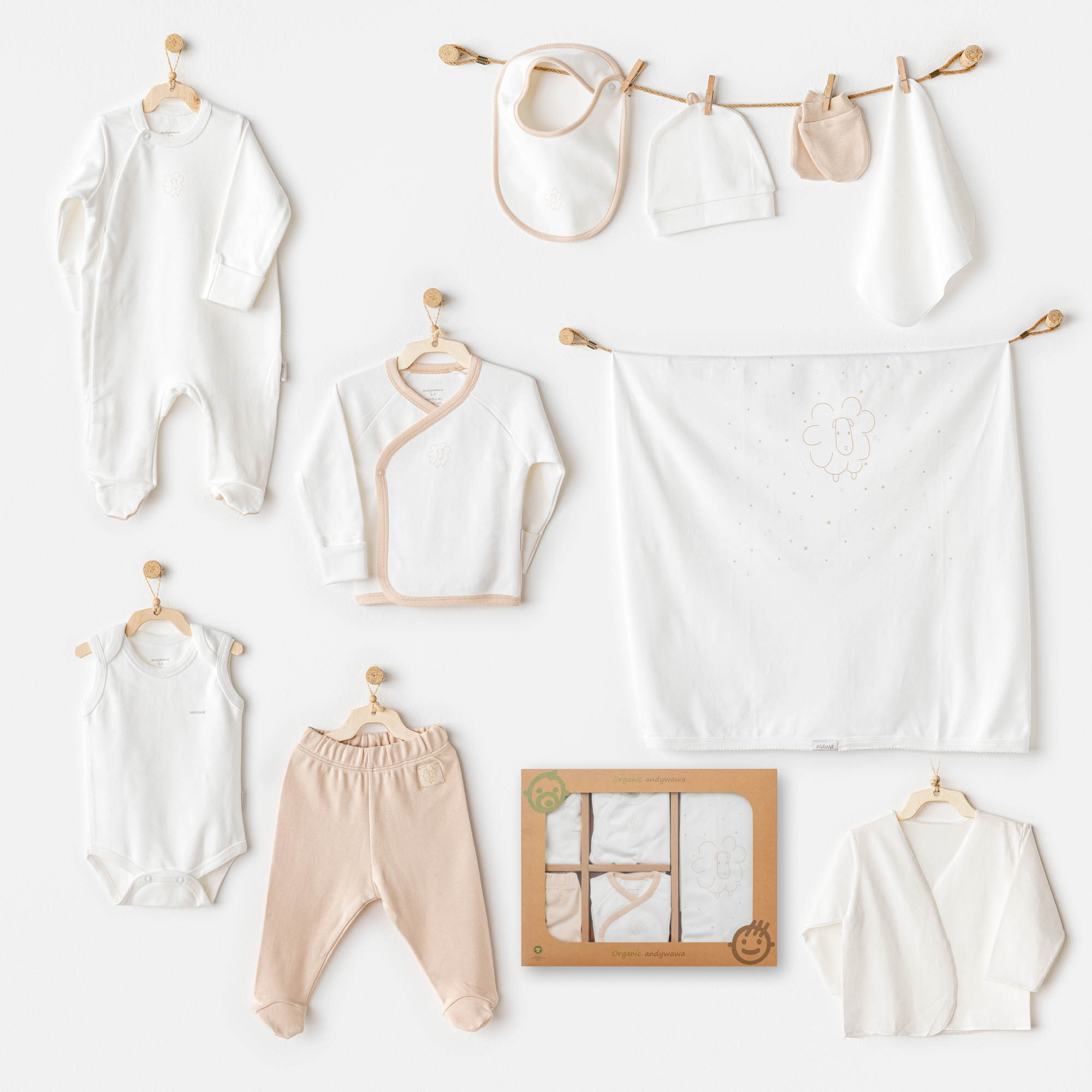 Bebek Hastane Çikişi 10 Pcs Newborn Set Organic Line