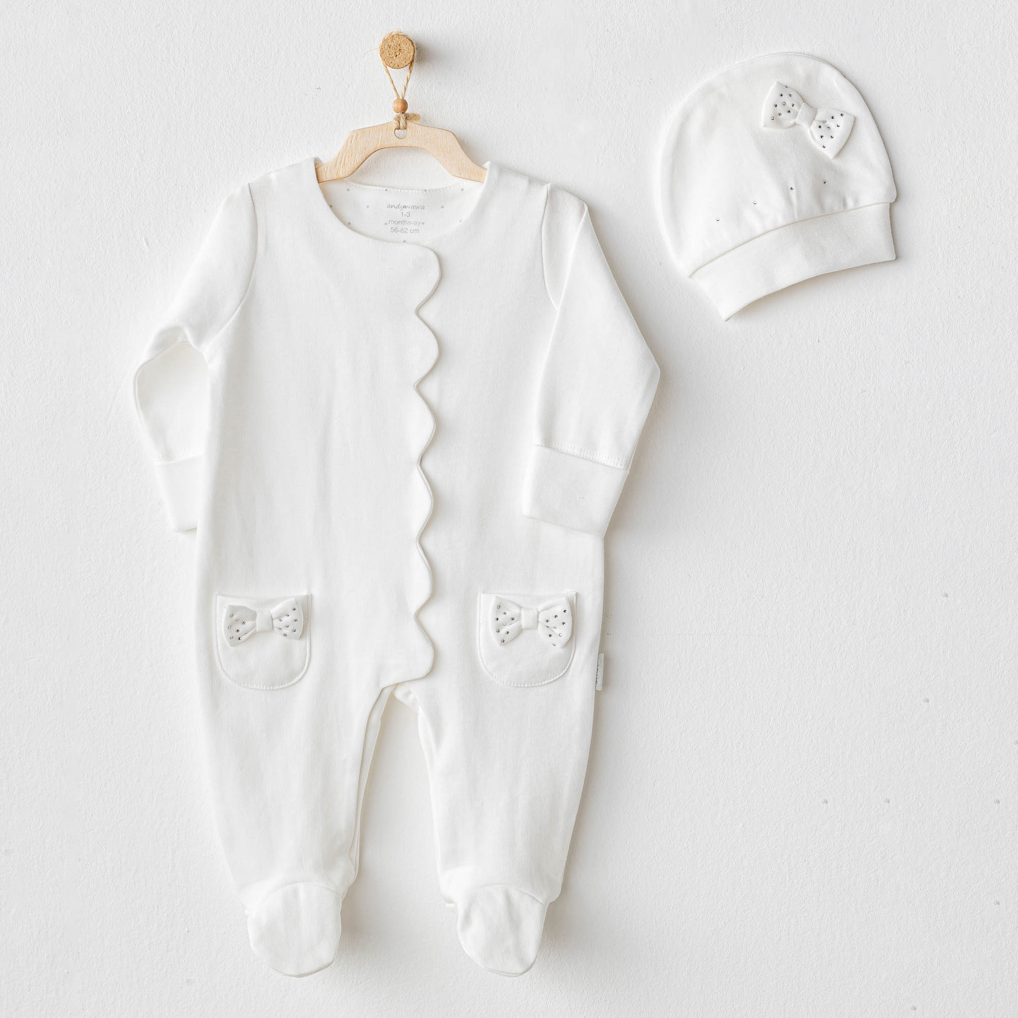 Bebek Tulum Takim Romper Hat Set Chic Girl