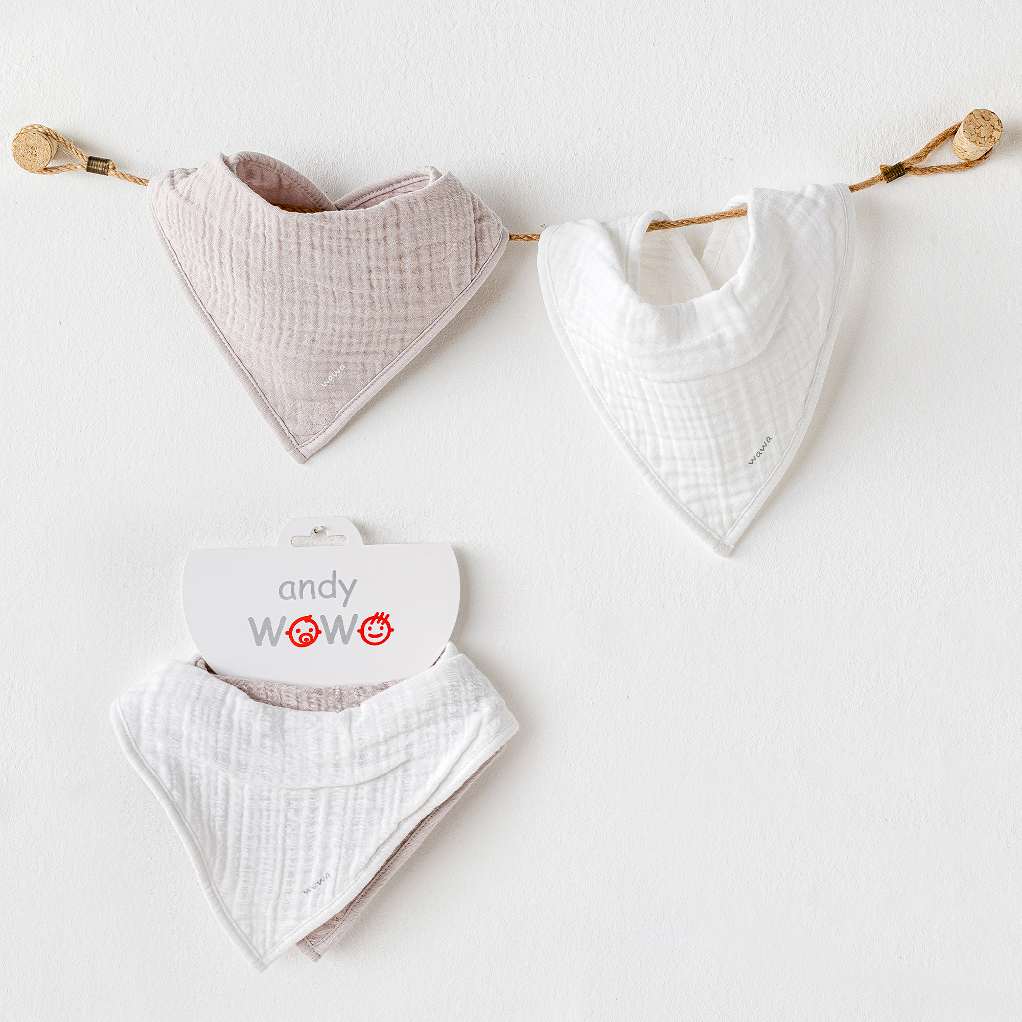 Bebek Fular 2 Pcs Bibs Muslin Home