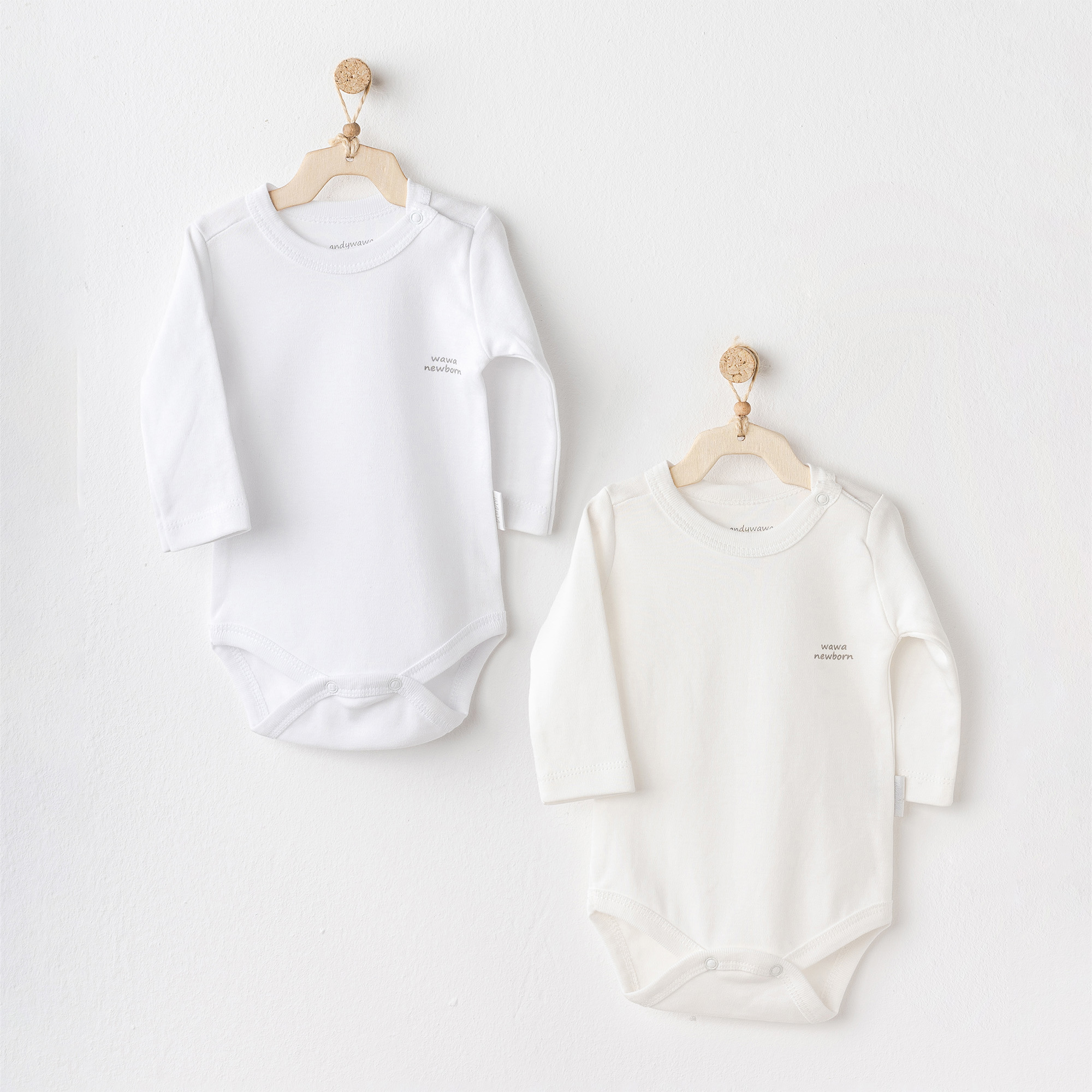Bebek Body 2 Pcs Long Sleeve Body Basıc