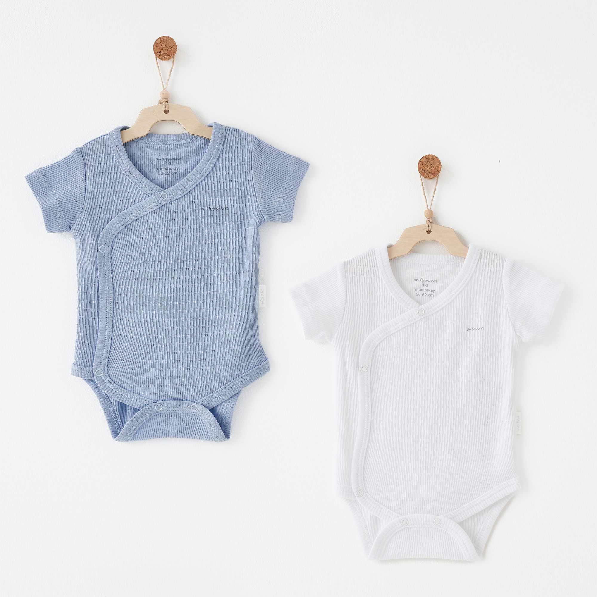 Bebek Zıbın Body 2 Pcs Sıde Snap Body Jacquard Specıal Modal