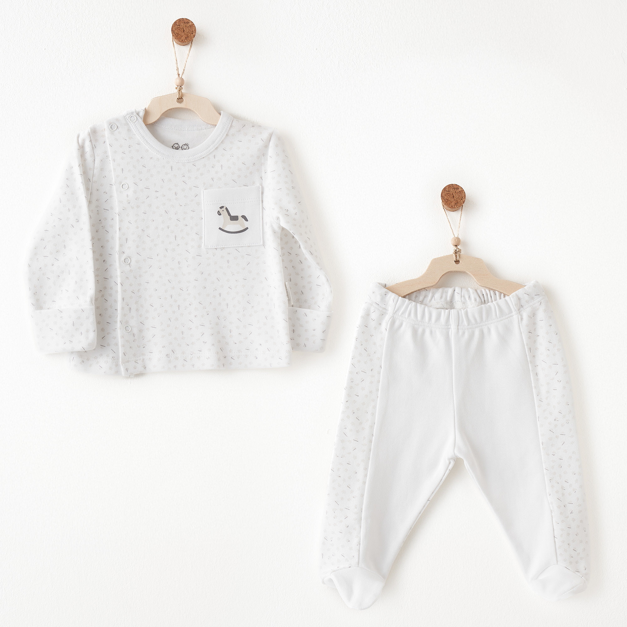 Bebek Zıbın Takım 2 Pcs Sıde Snap Set My Lıttle World