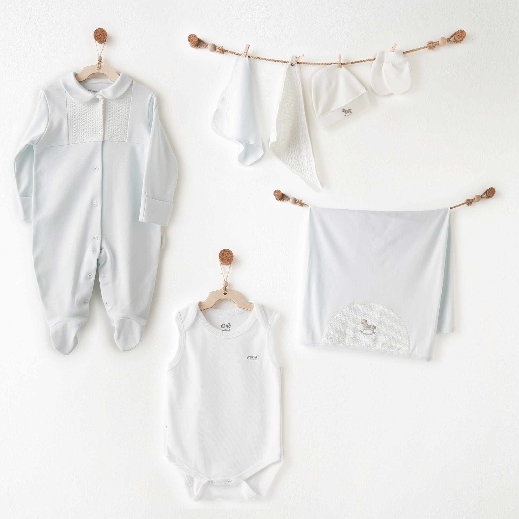 Bebek Hastane Çıkışı 7 Pcs Newborn Set Lıttle Cowboy