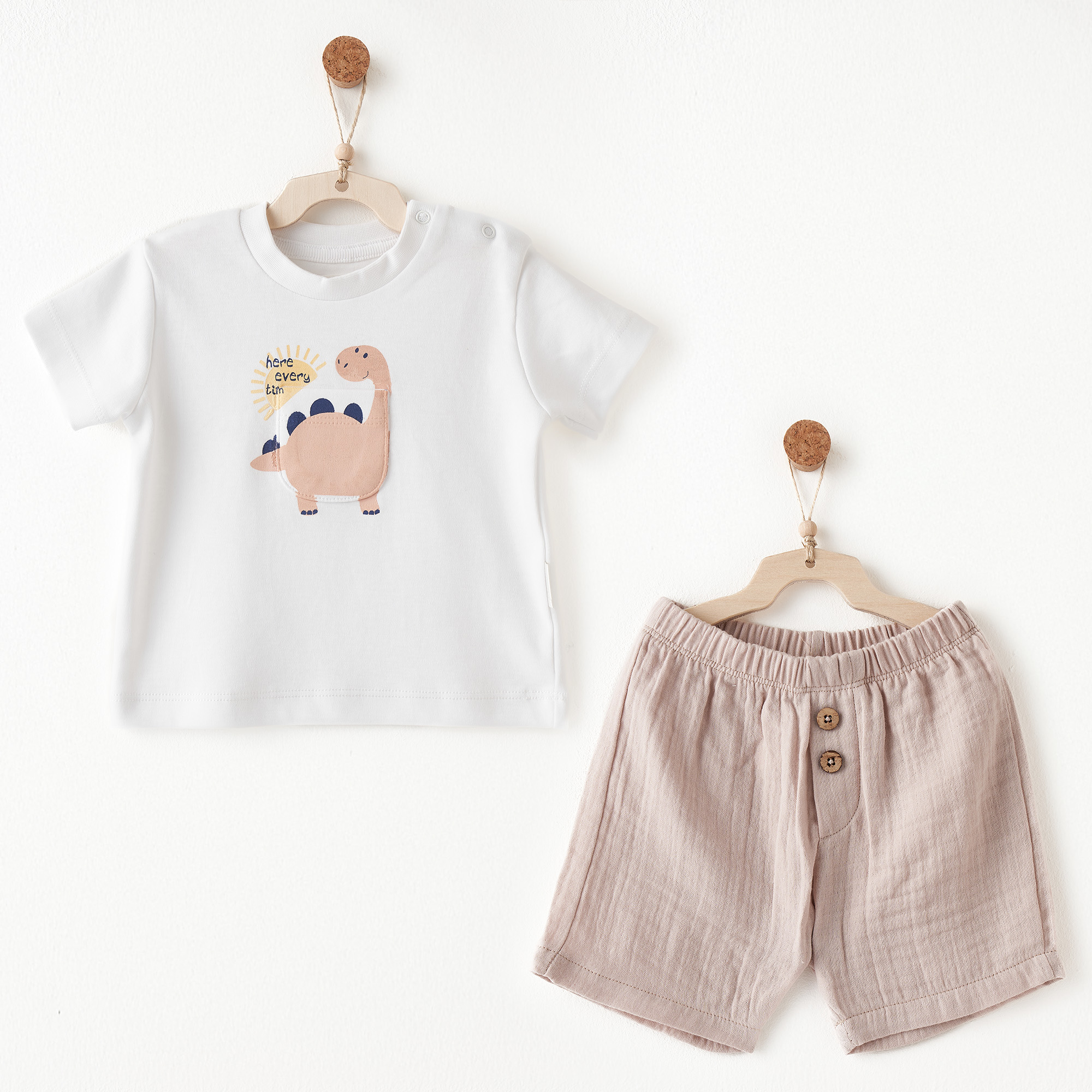 Bebek Takım 2 Pcs Set Muslın Relax Tıme