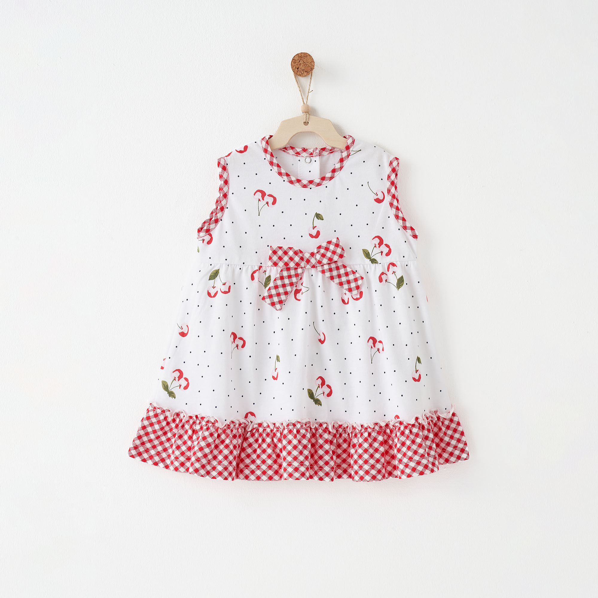 Bebek Elbise Dress Cherry Chatty