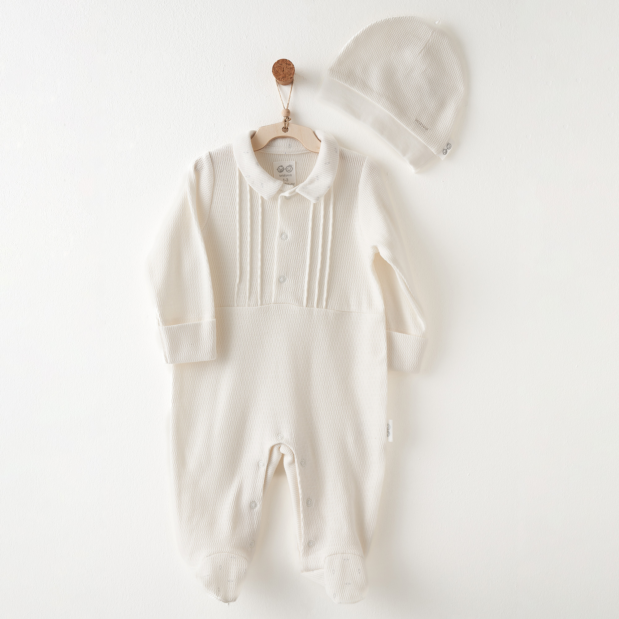 Bebek Tulum Takım Romper Hat Set Gentelman