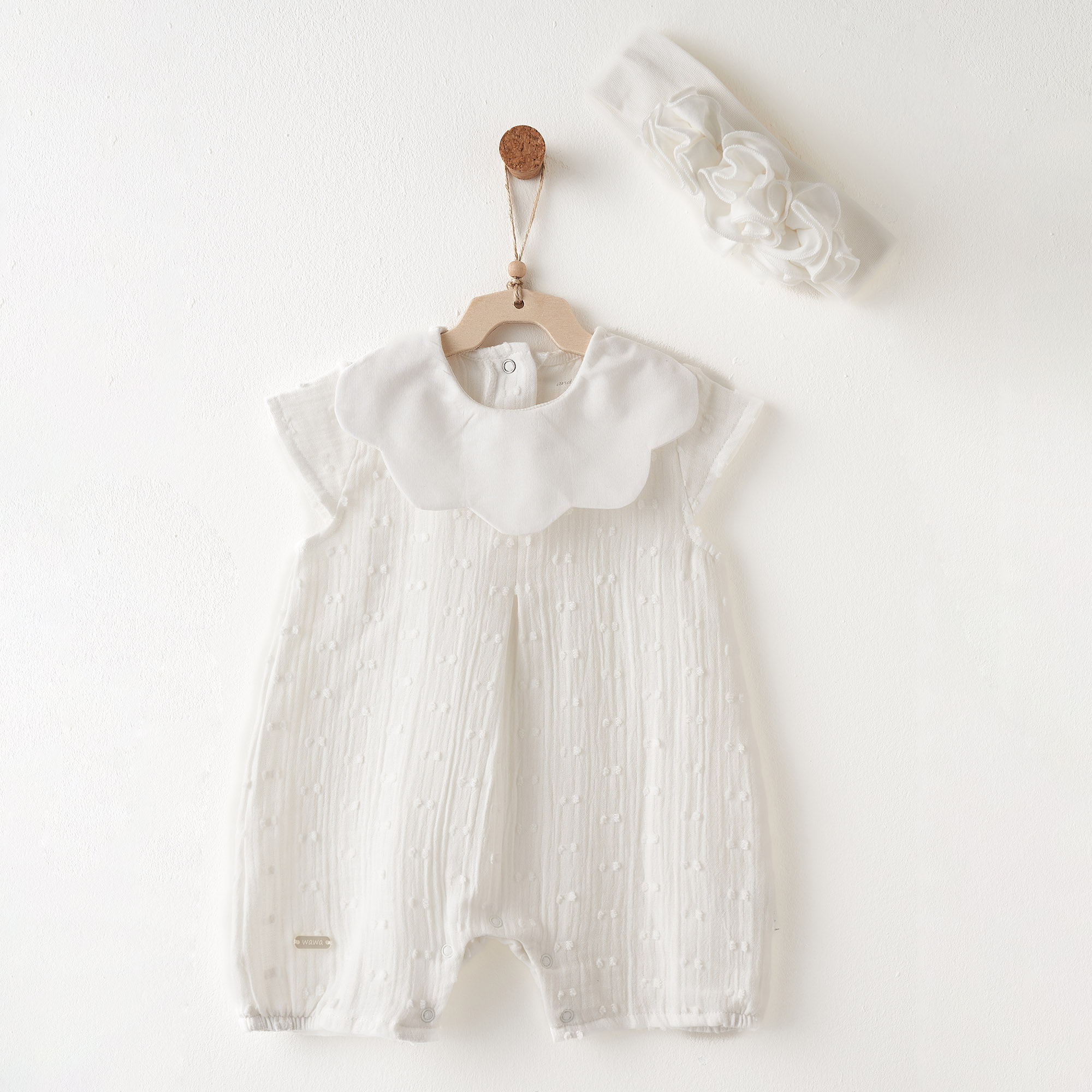 Bebek Tulum Takım Romper Band Set Baby Chıc