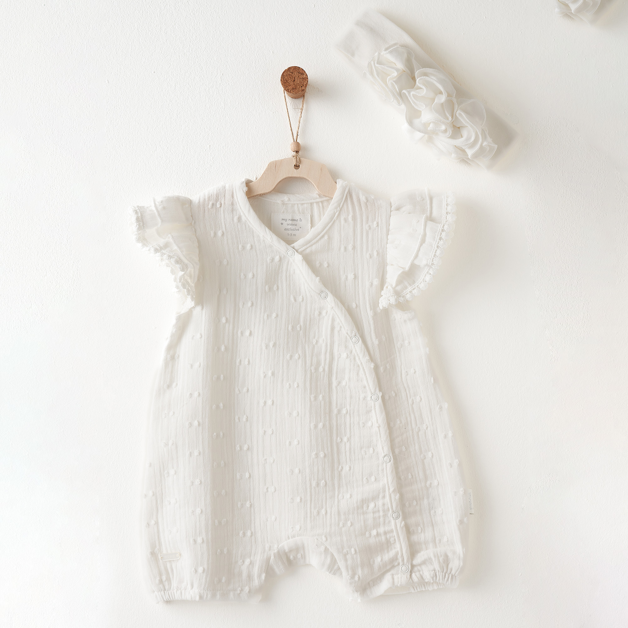 Bebek Tulum Takım Romper Band Set Baby Chıc