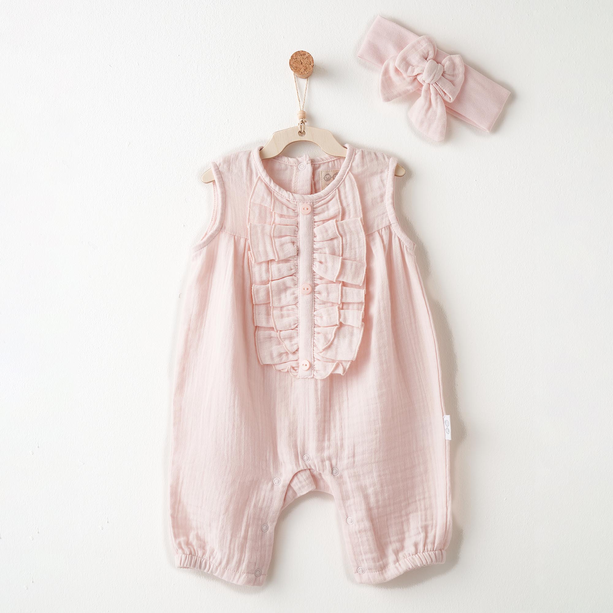 Bebek Tulum Takim Romper Band Set Muslin Lovely Day