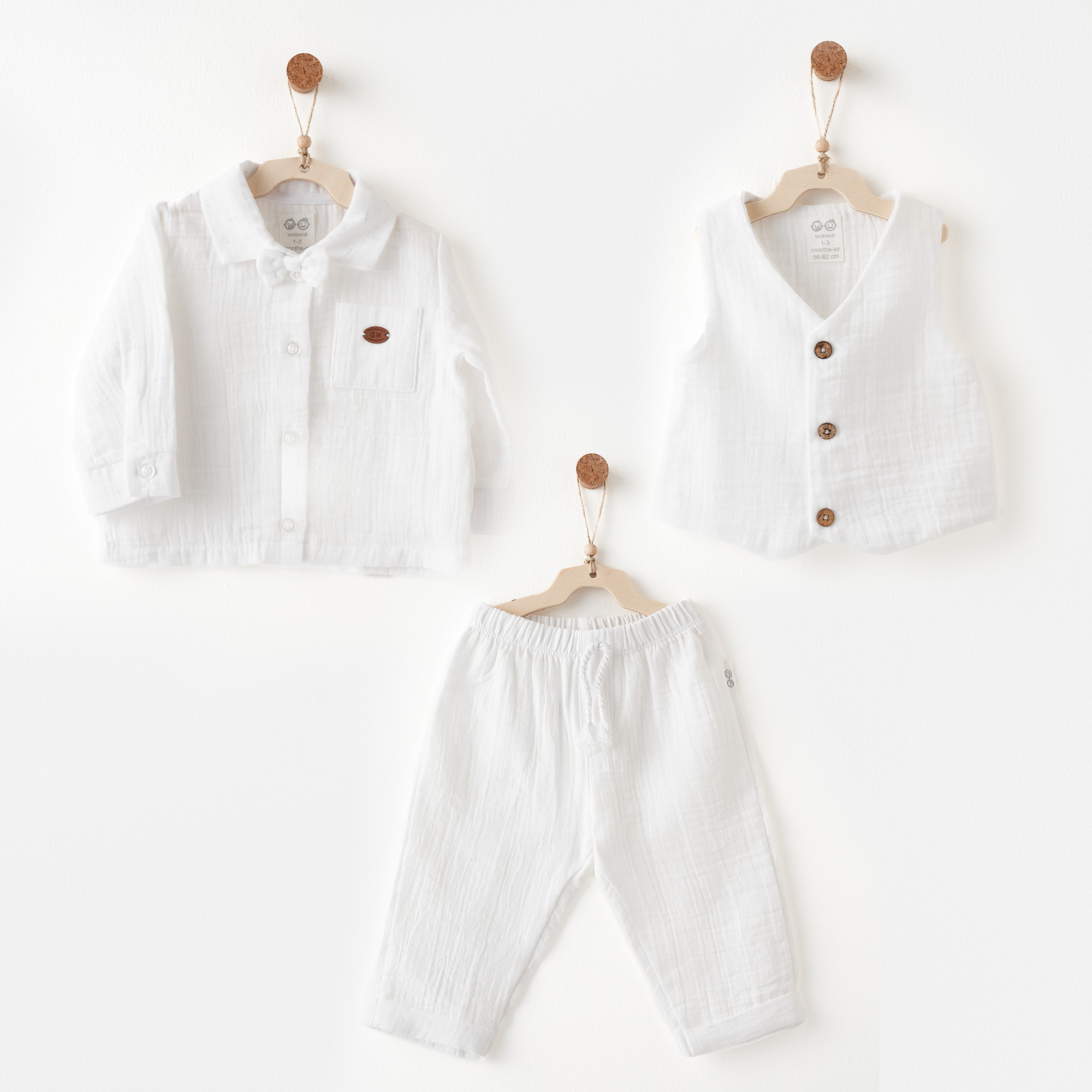 Bebek Takım 3 Pcs Set Muslın Sea Lıfe