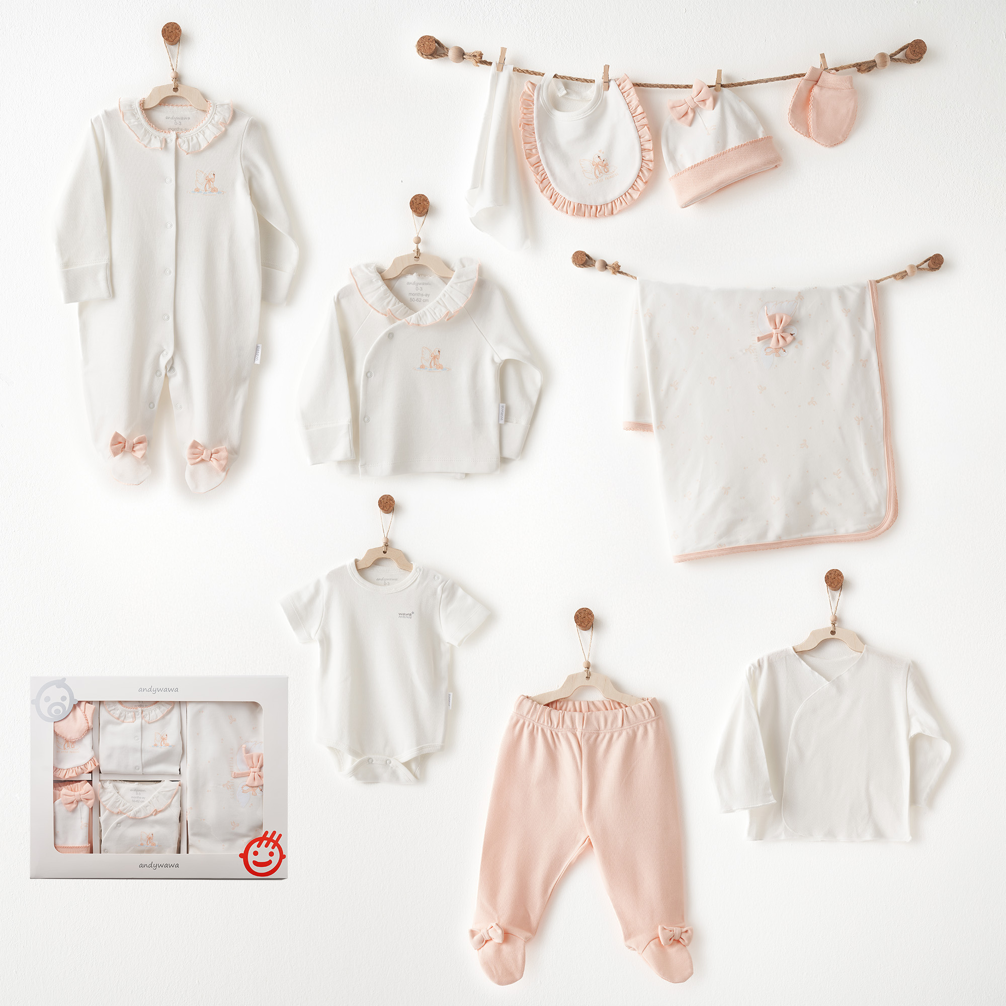 Bebek Hastane Çıkışı 10 Pcs Newborn Set Lıttle Swan Love