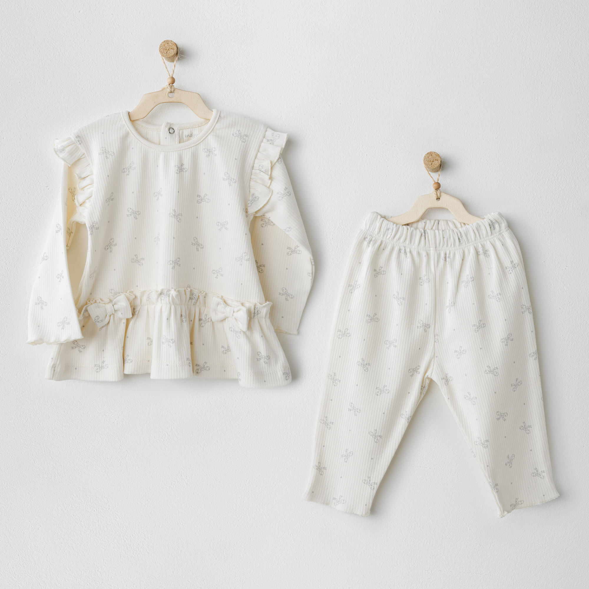 Bebek Takim 2 Pcs Set Baby Bow Bliss