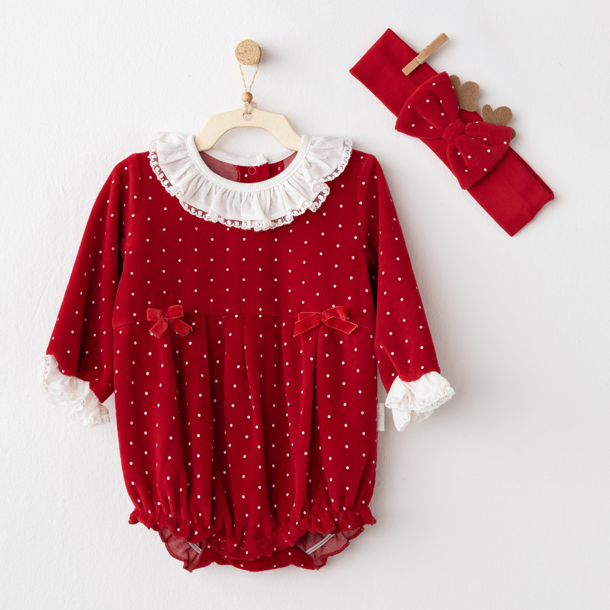 Bebek Tulum Takim Romper Band Set Party