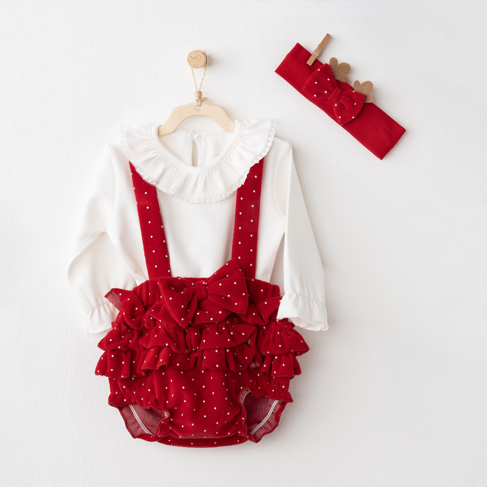 Bebek Tulum Takim 3 Pcs Romper Set Party