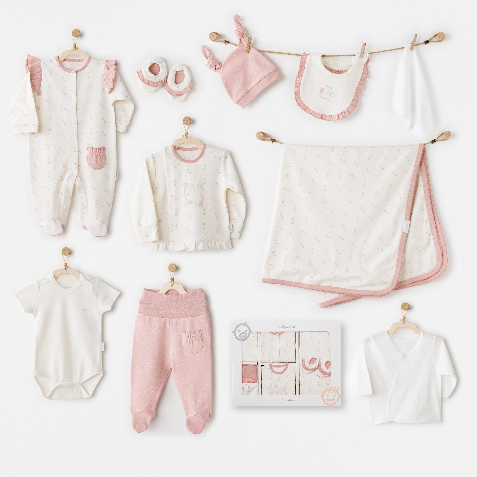 Bebek Hastane Çikişi 10 Pcs Newborn Set Mon Petit Amour