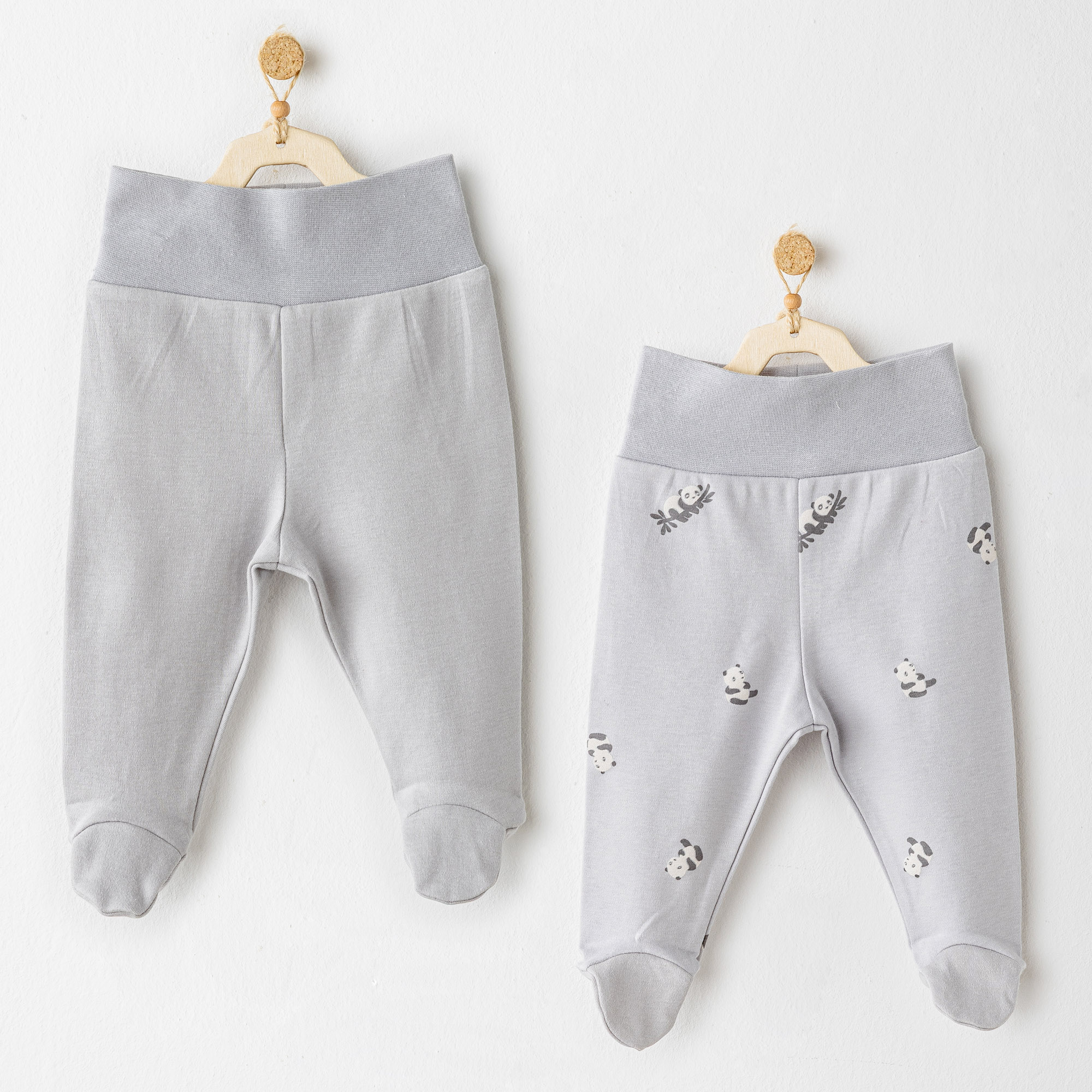 Bebek Patikli Pantolon 2 Pcs Footed Pants Keep Smiling