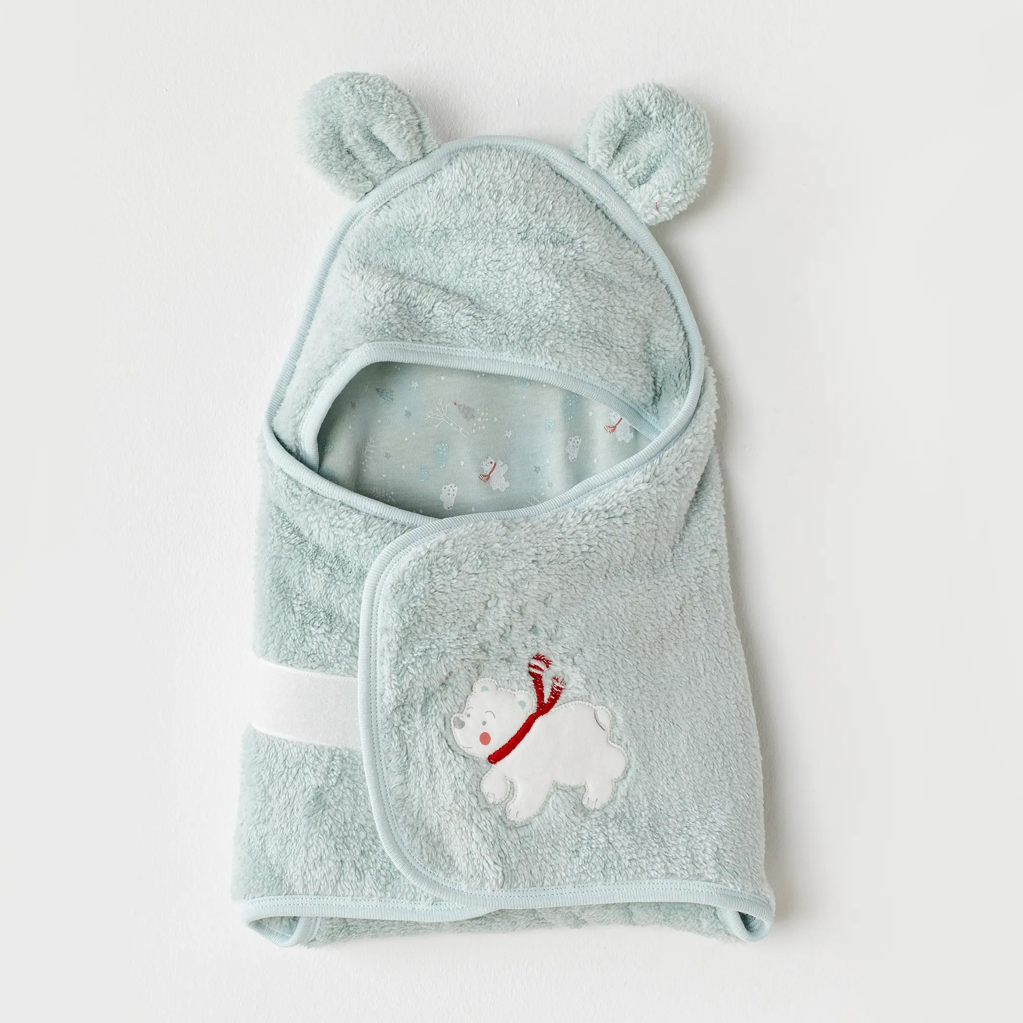 Bebek Kundak Swaddle Welsoft Little Polar Bear