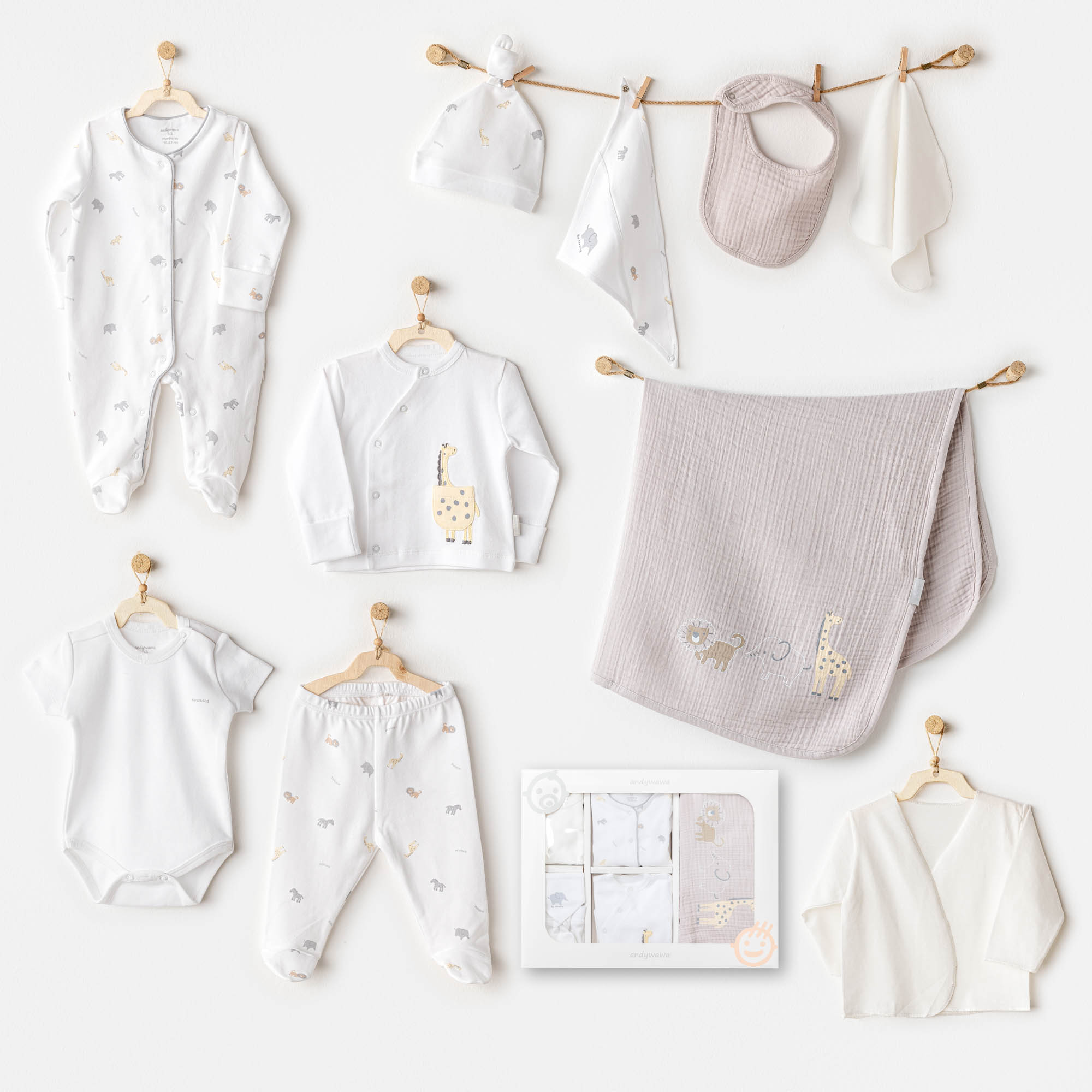 Bebek Hastane Çikişi 10 Pcs Newborn Set Little King