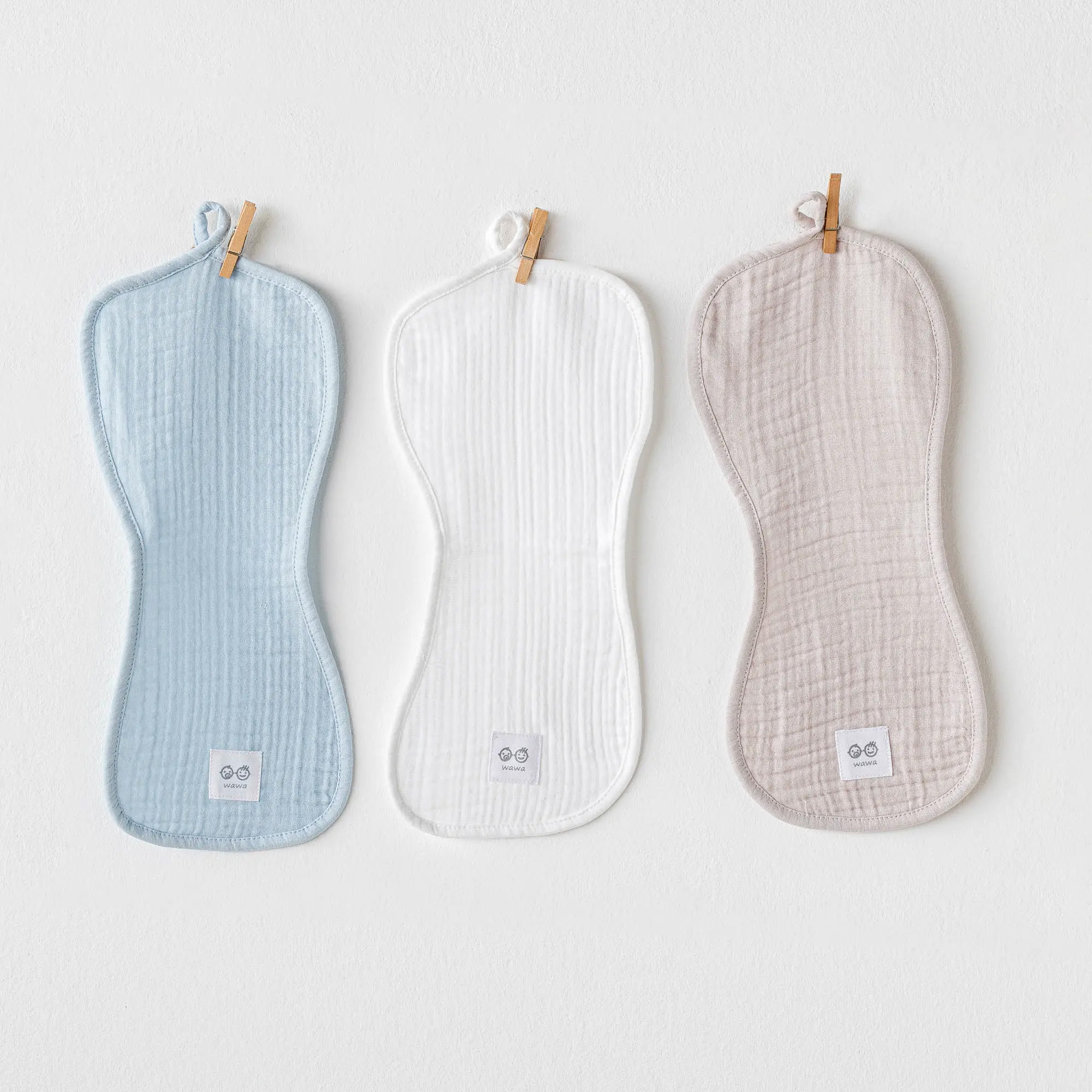 Bebek Omuz Bezi 3 Pcs Burp Cloths Muslin Home