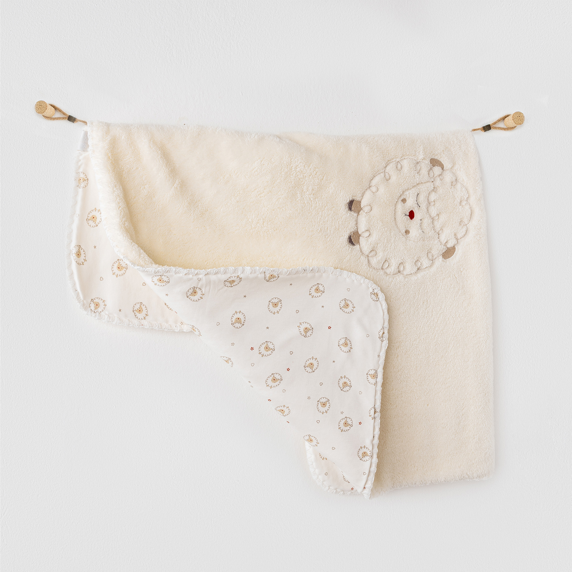 Bebek Battaniye Blanket 90X85 Welsoft Tinny S Sheeps