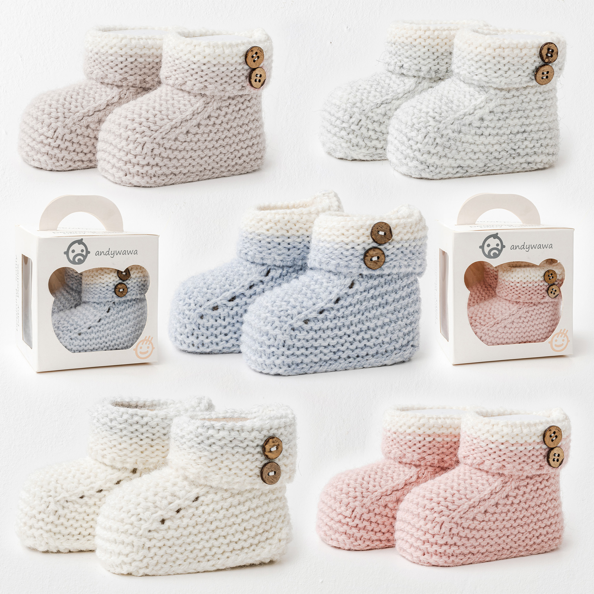 Bebek Triko Patik Knit Booties