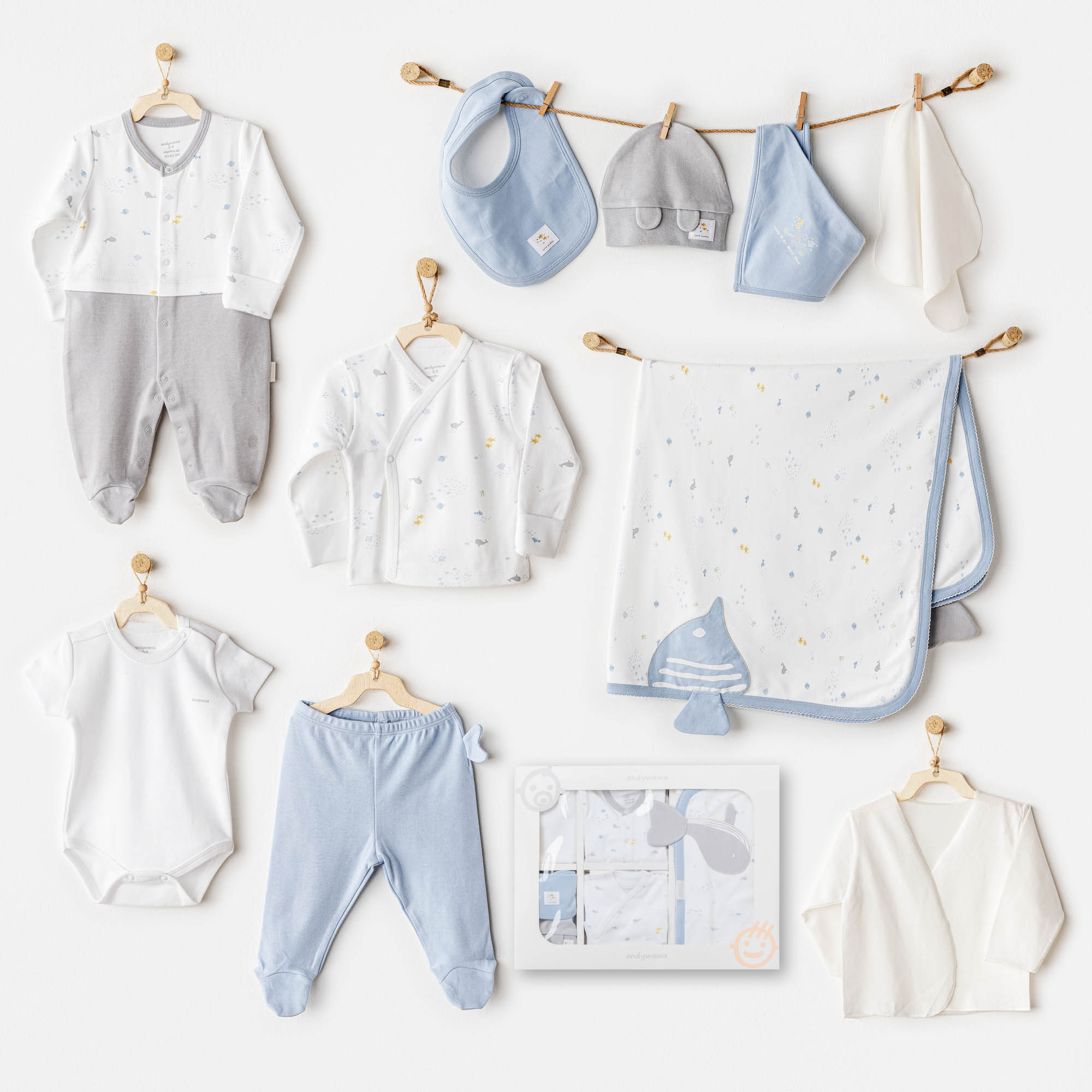 Bebek Hastane Çıkışı 10 Pcs Newborn Set Ocean Is My Happy Place