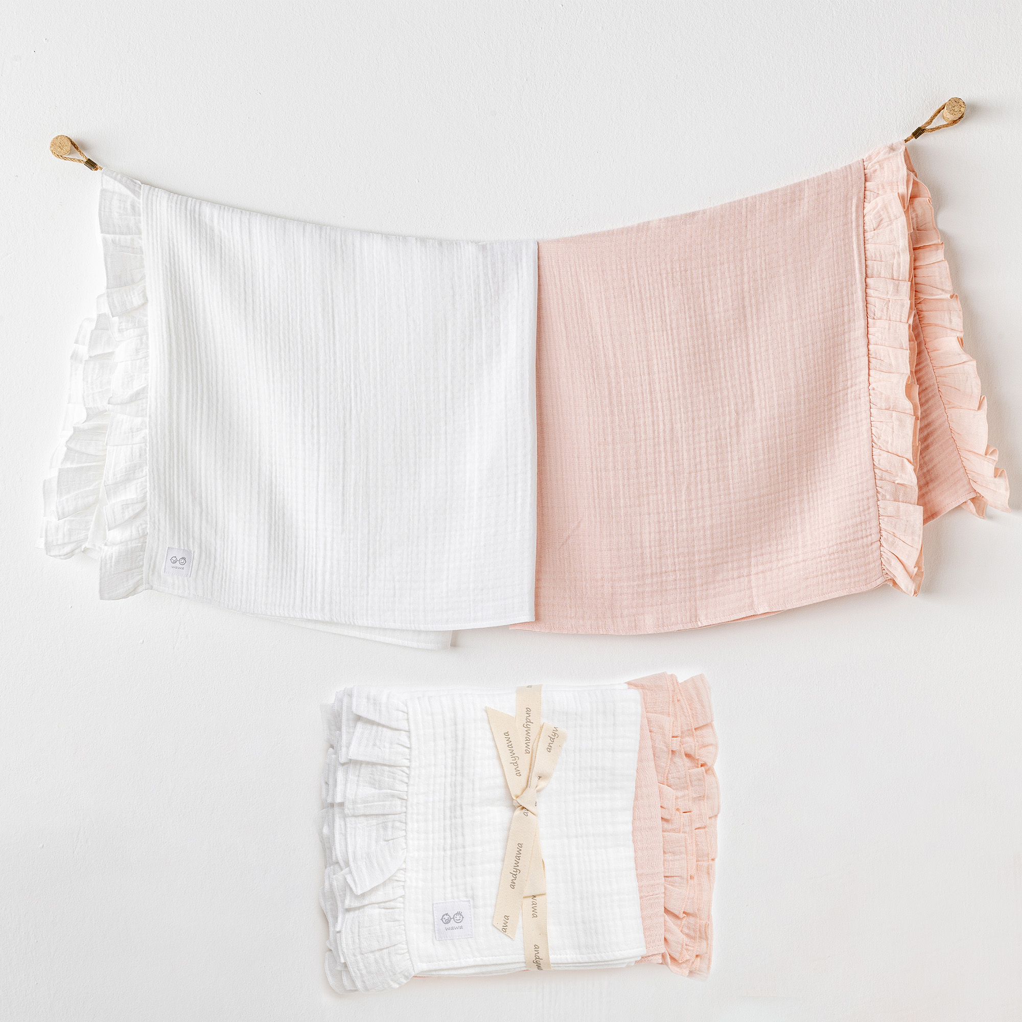 Bebek Battaniye 2 Pcs Blanket 85x90 Muslın Home