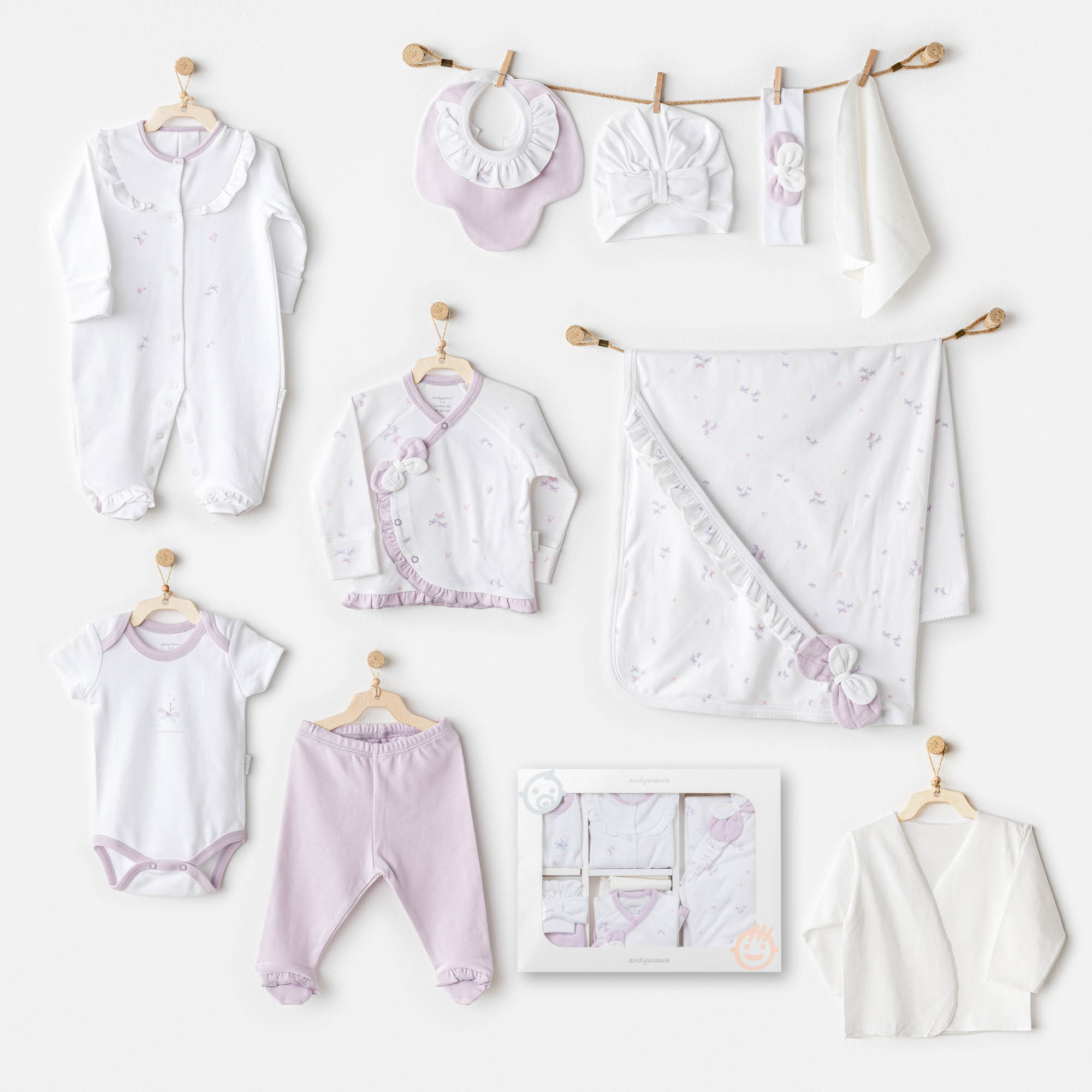 Bebek Hastane Çıkışı 10 Pcs Newborn Set Magıcal Butterfly