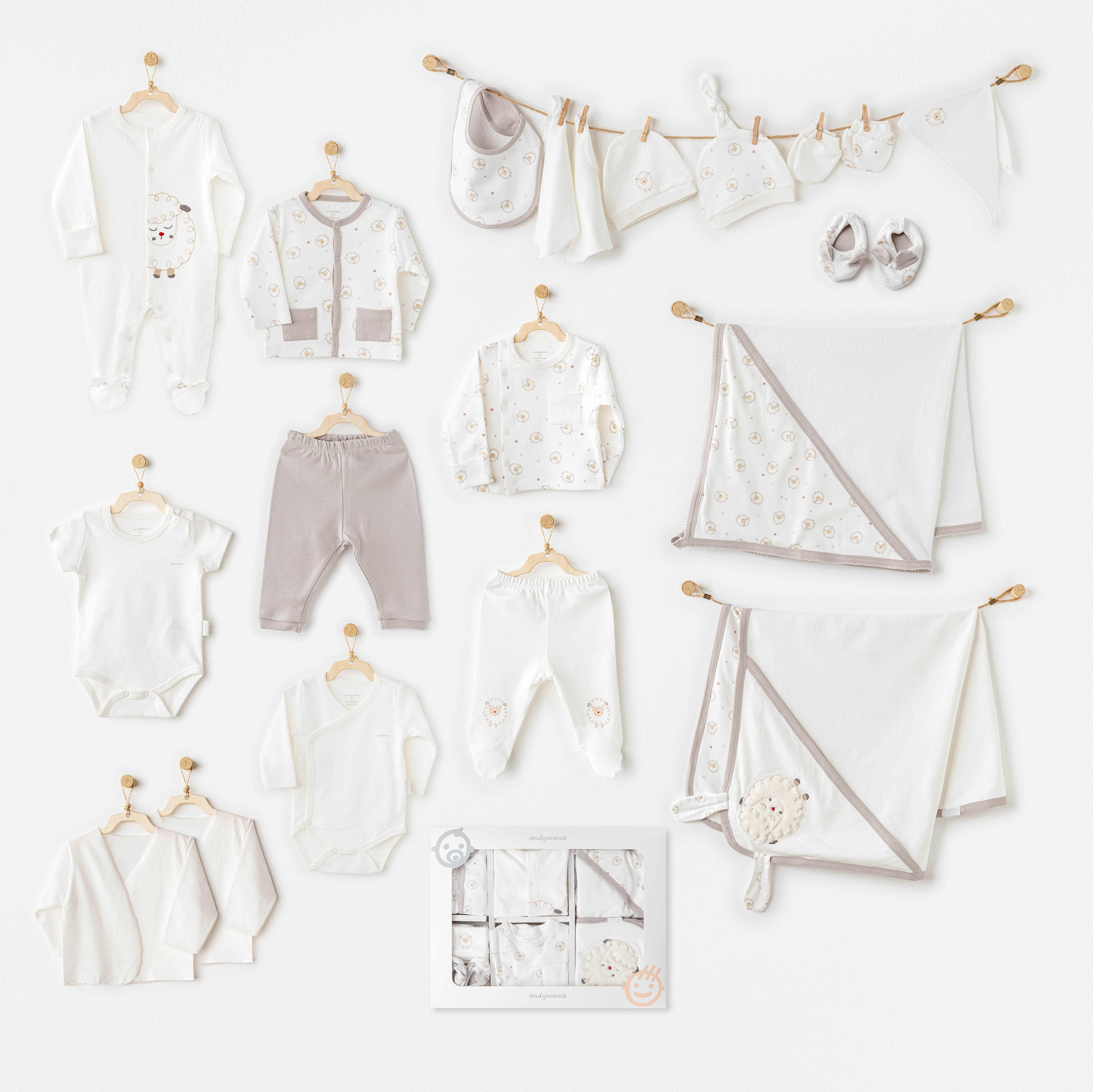 Bebek Hastane Çıkışı 20 Pcs Newborn Set Tınny Shıps