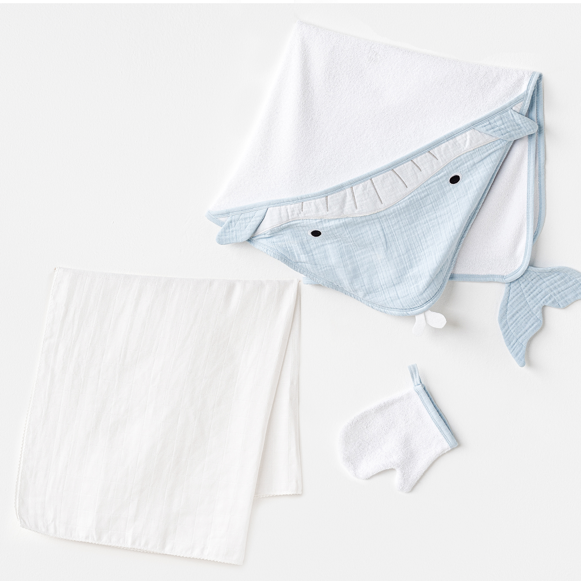 Bebek Havlu Takım 3 Pcs Towel Muslın Set Muslın Home
