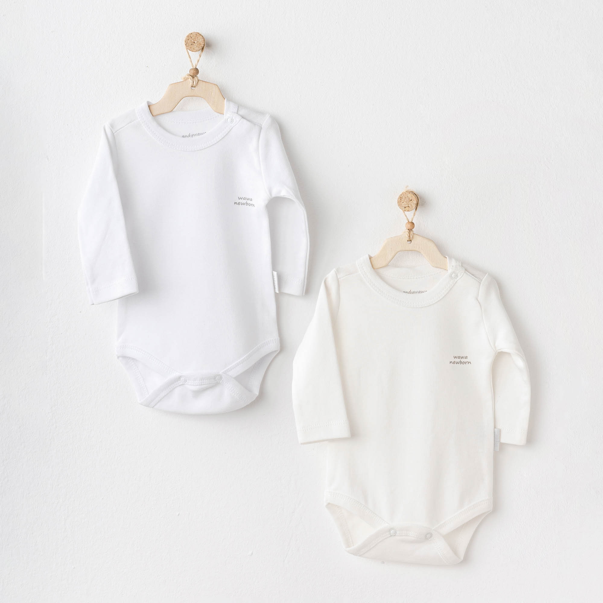 Bebek Body 2 Pcs Long Sleeve Body Basıc